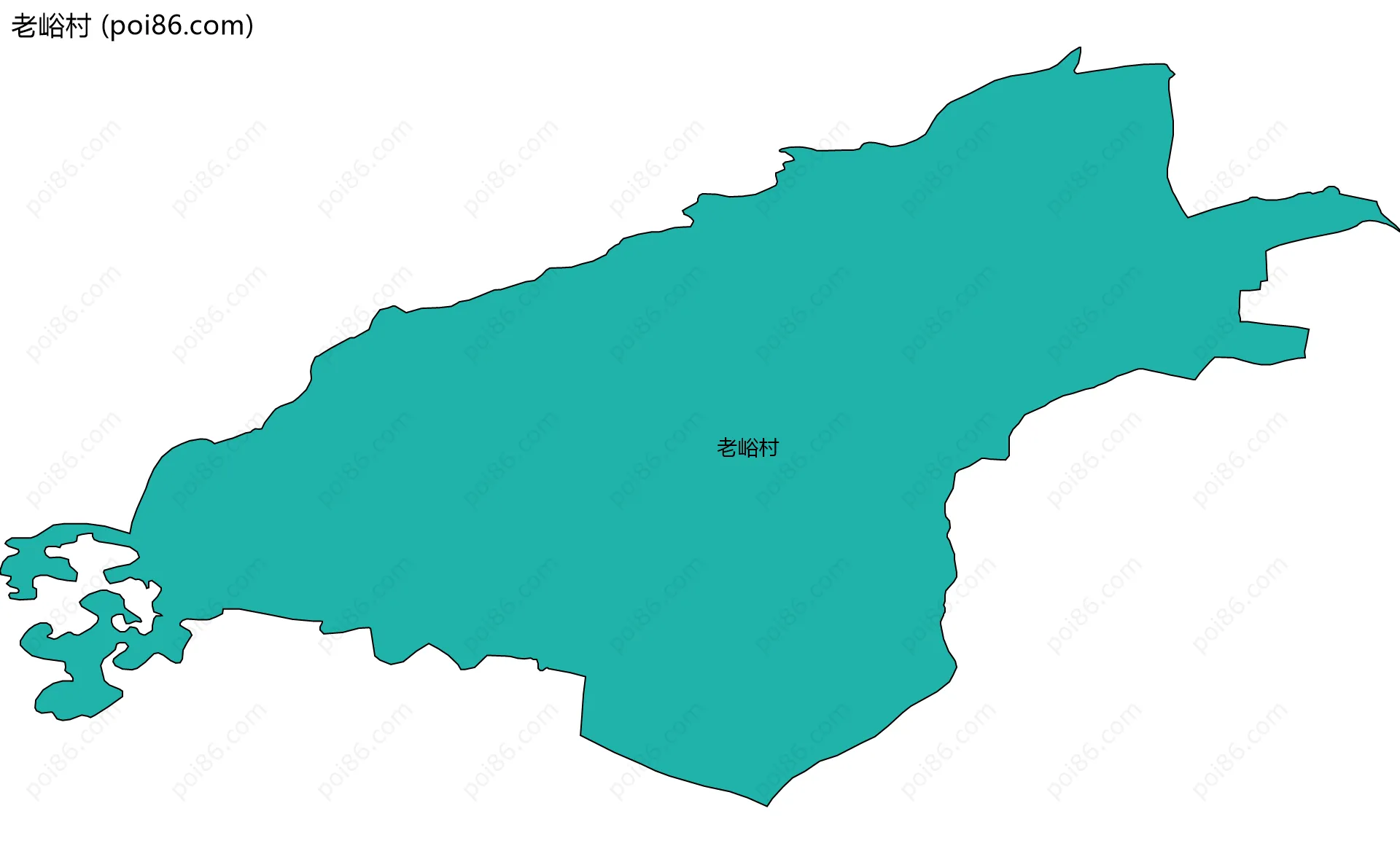 老峪村边界地图