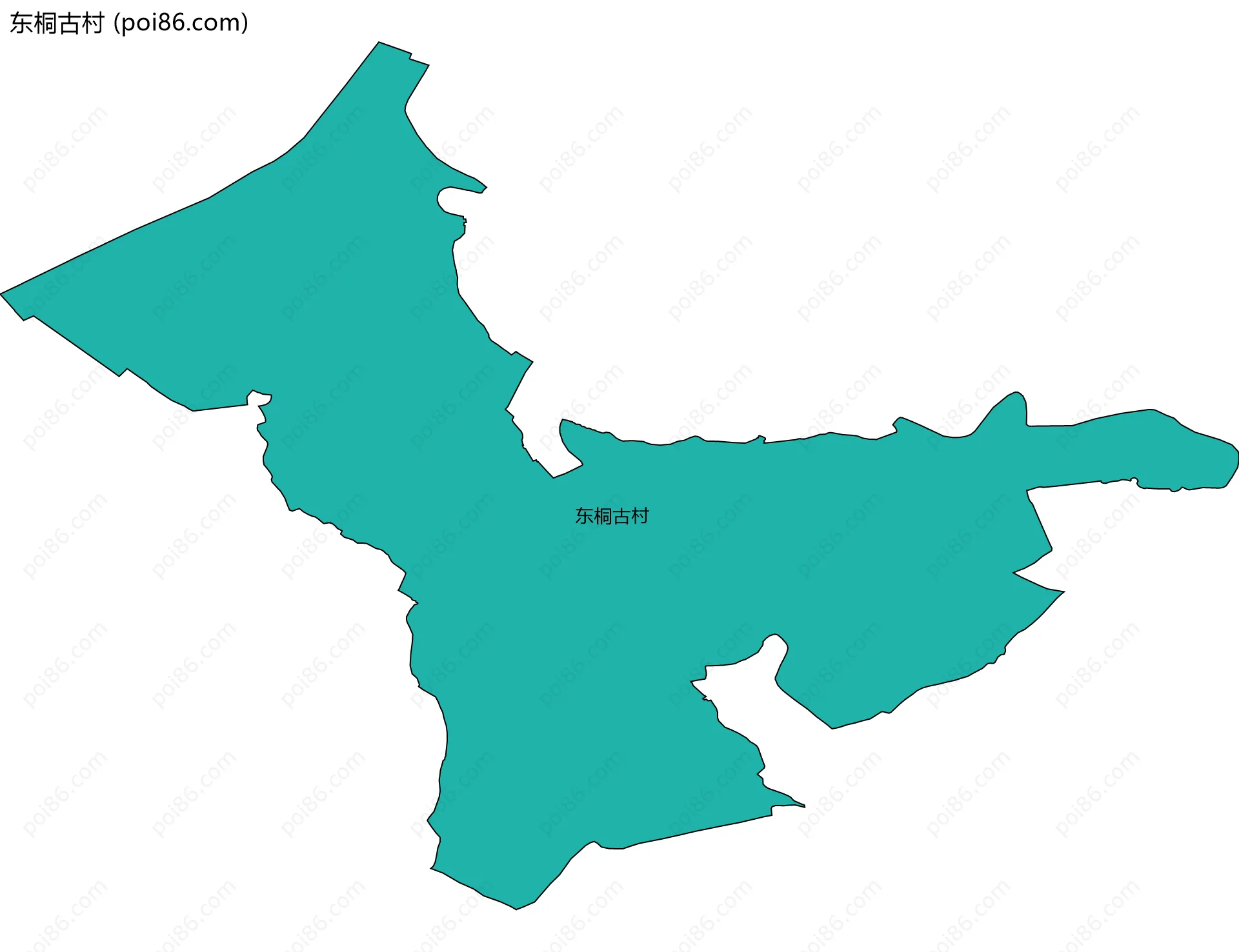 东桐古村边界地图