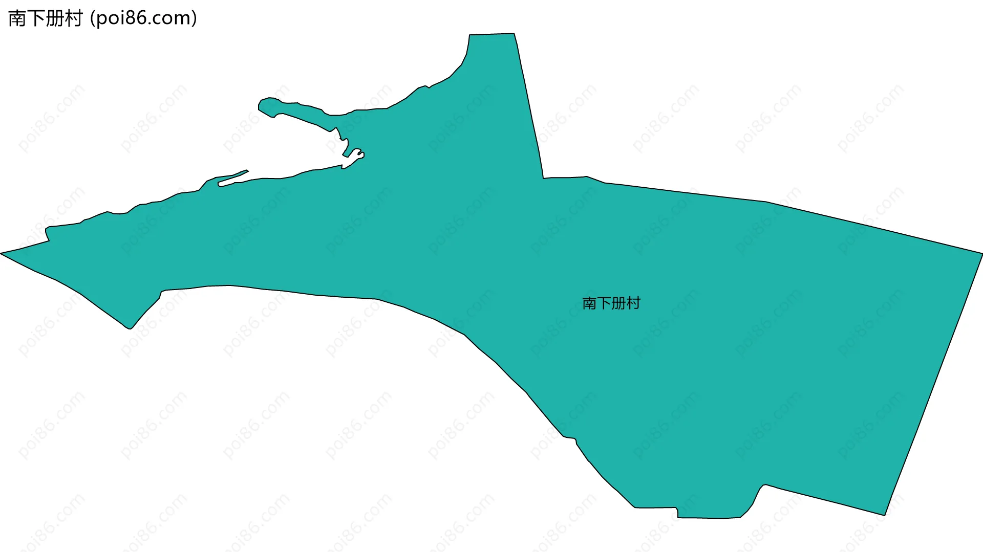 南下册村边界地图