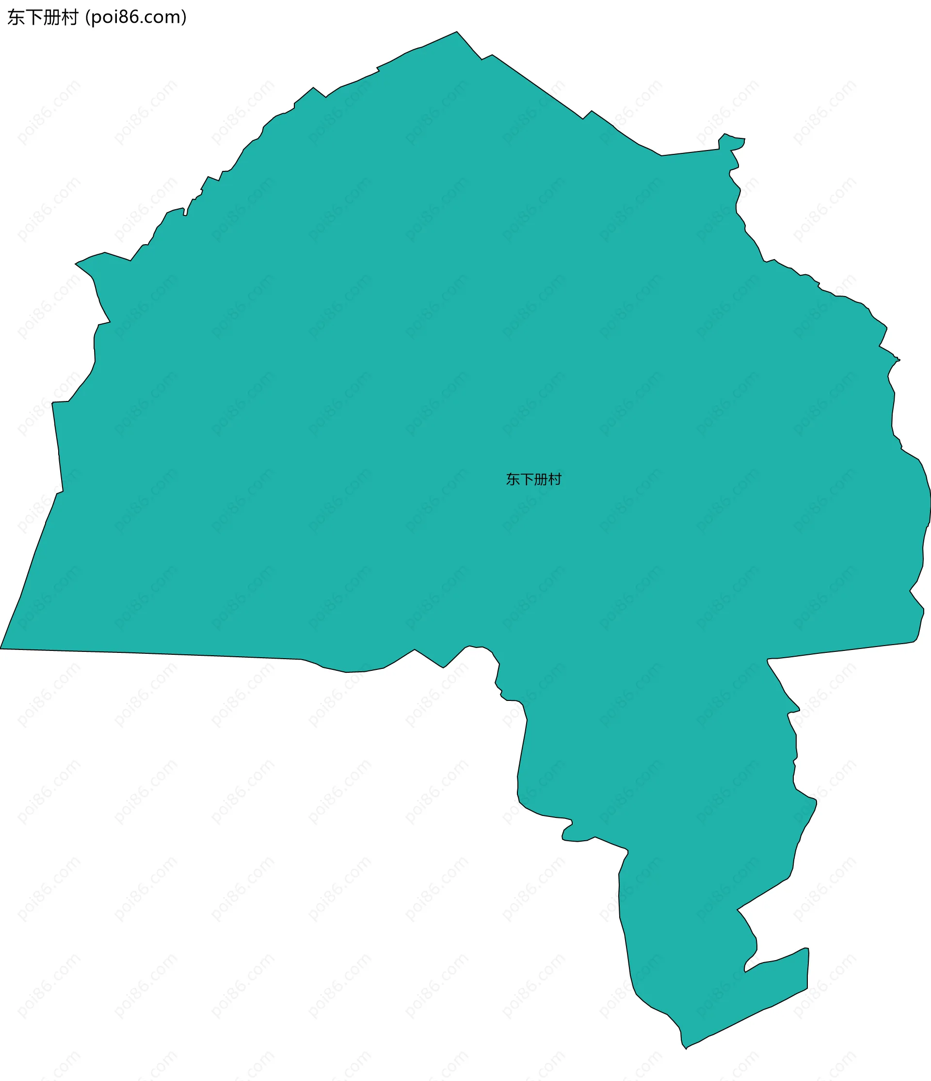 东下册村边界地图