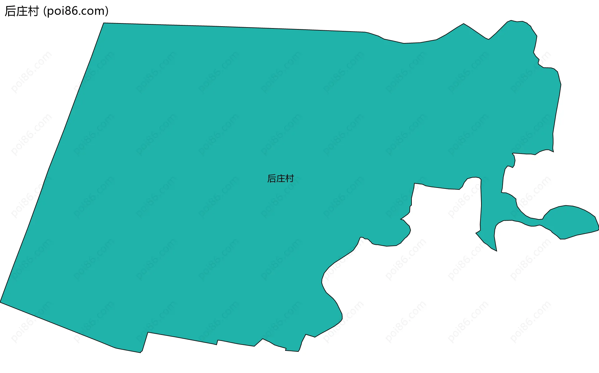 后庄村边界地图