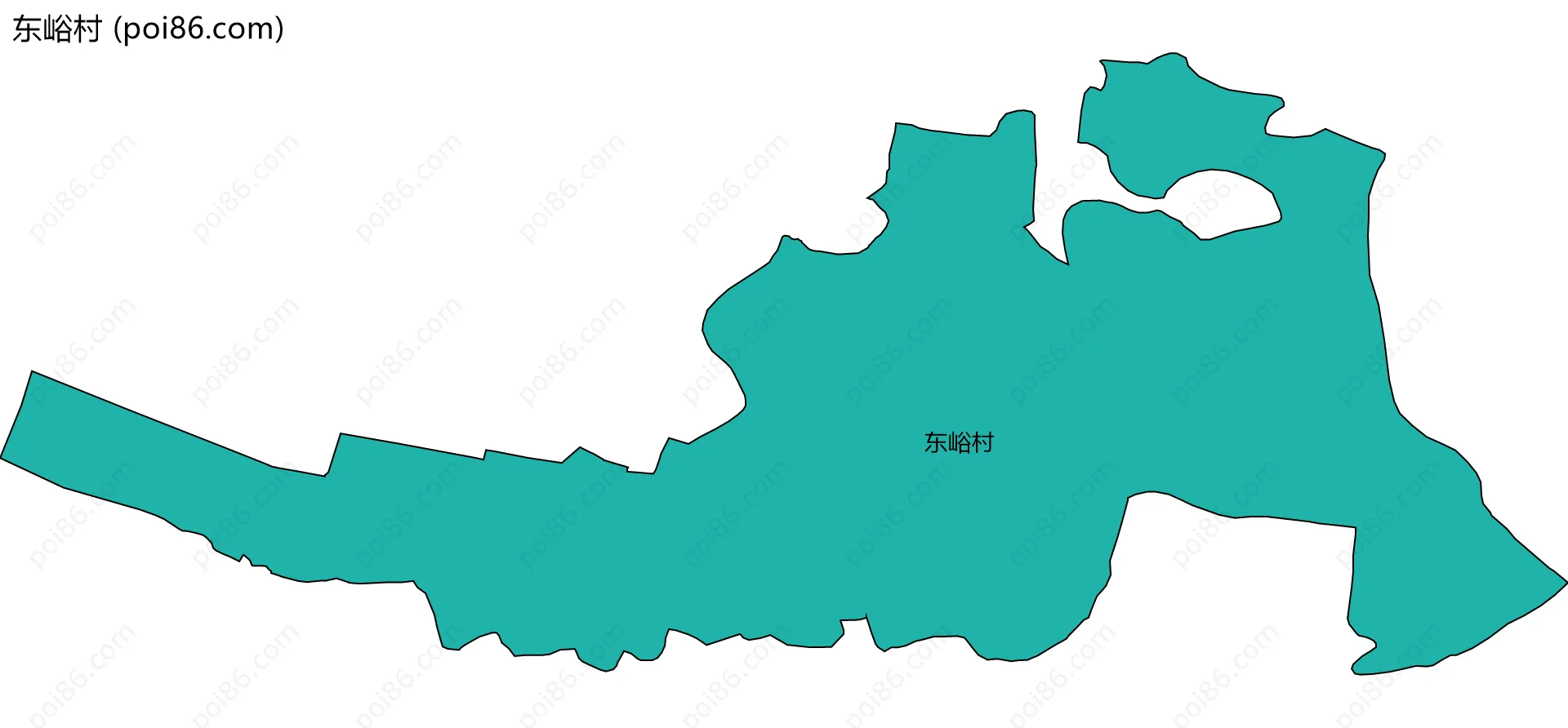 东峪村边界地图