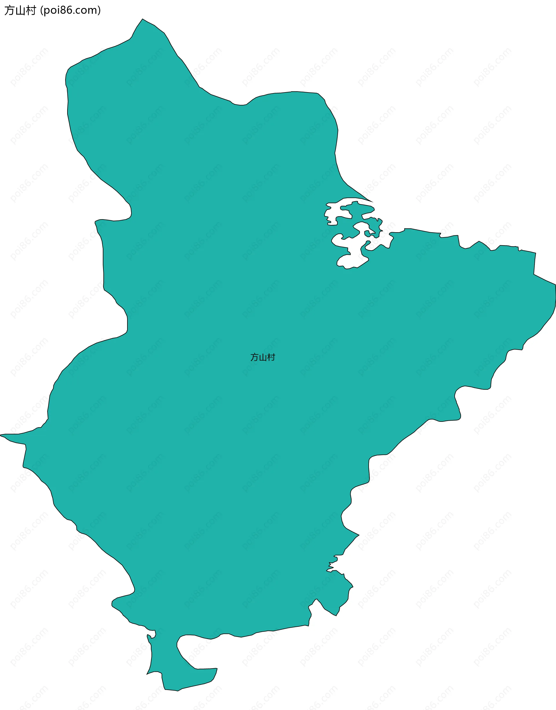 方山村边界地图