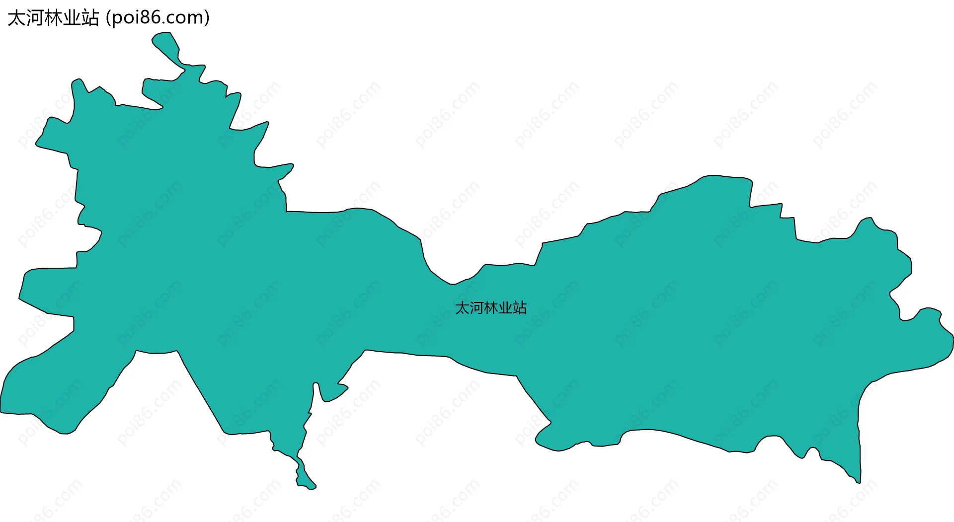 太河林业站边界地图