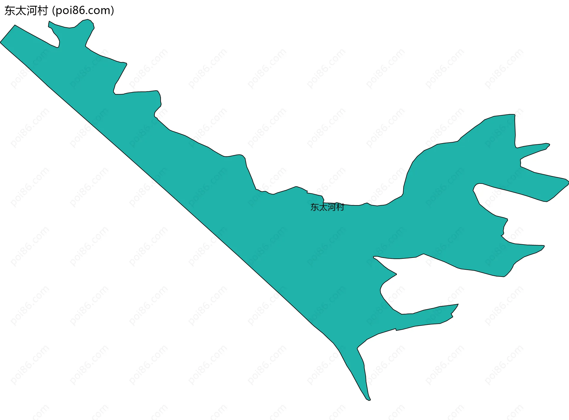 东太河村边界地图