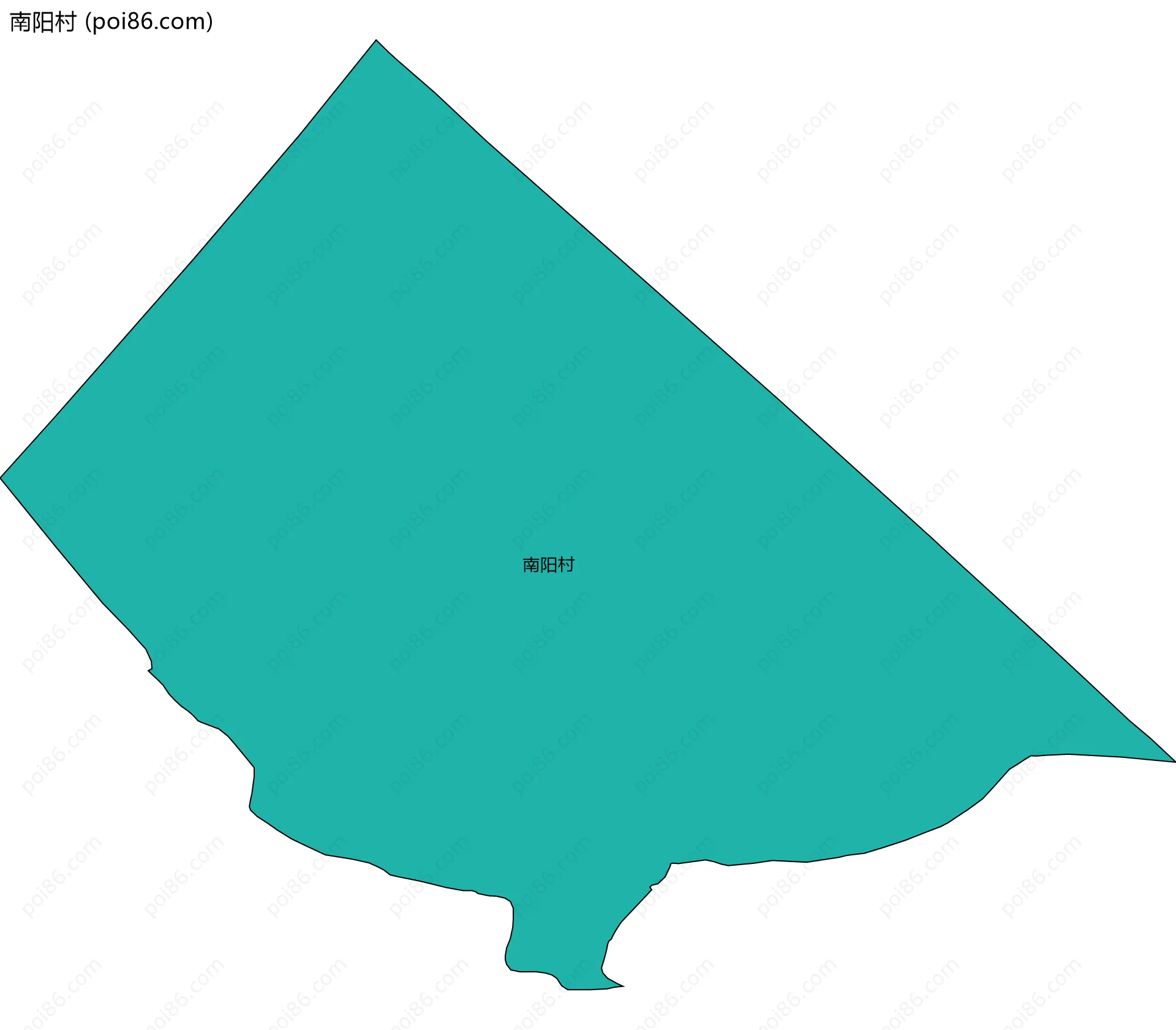 南阳村边界地图