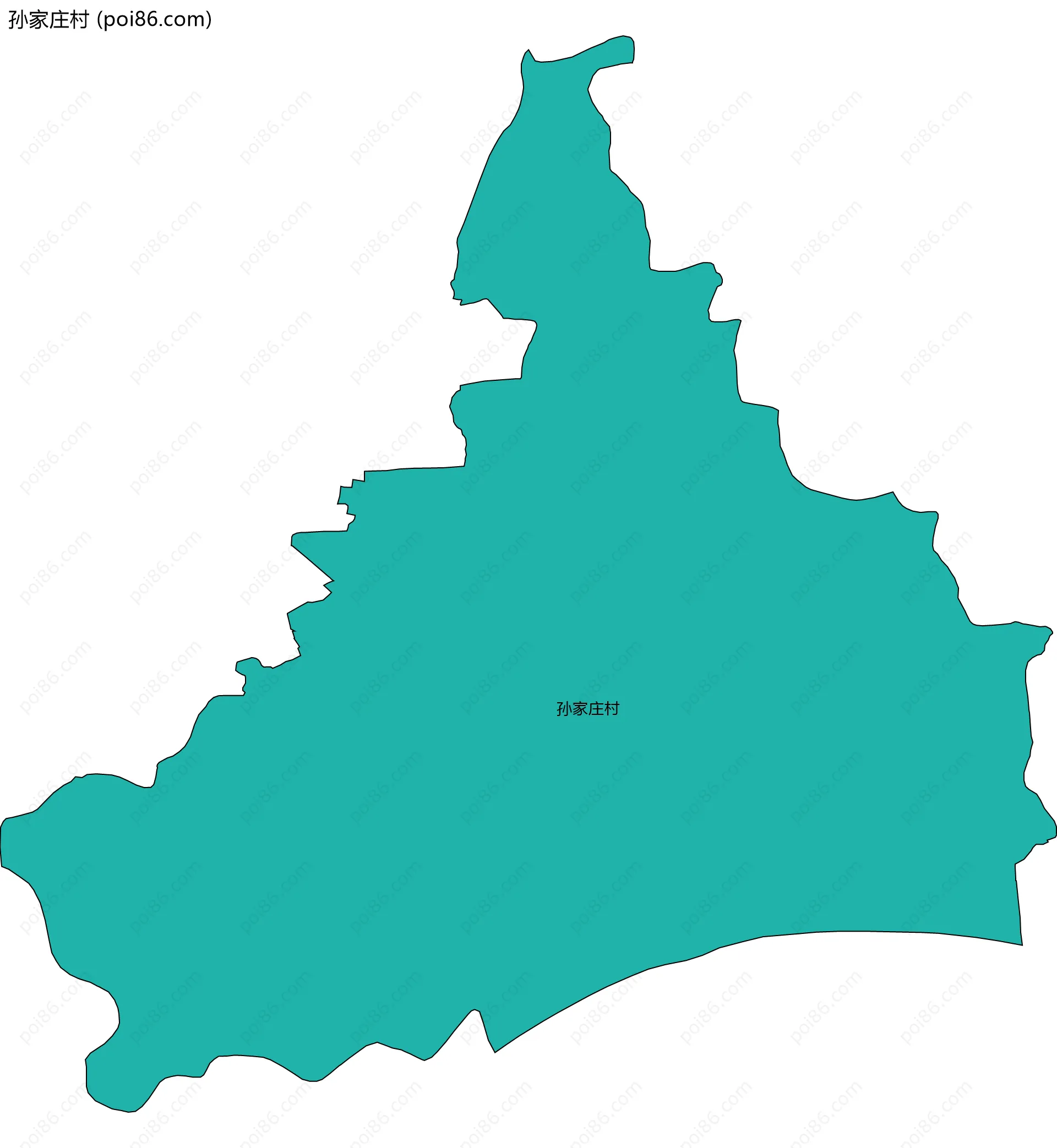 孙家庄村边界地图