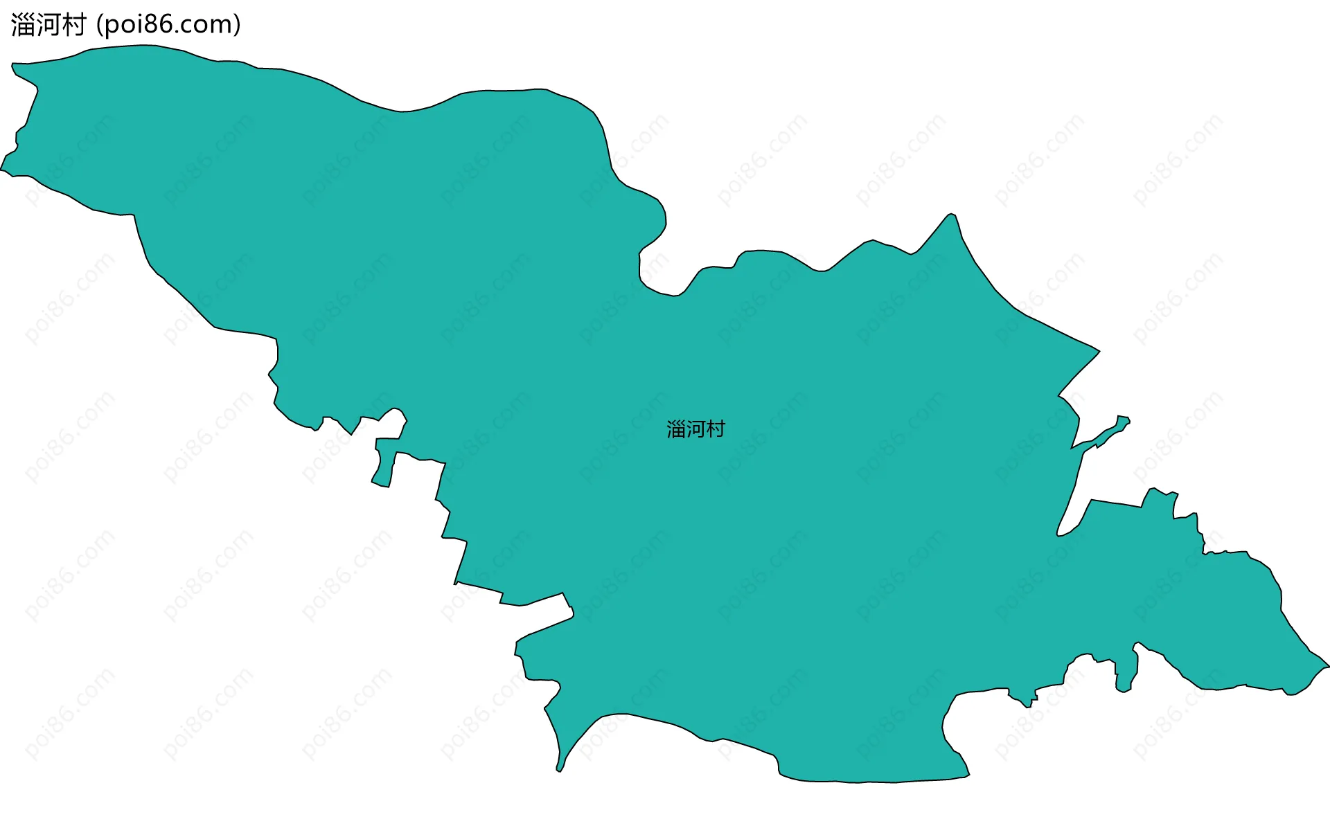 淄河村边界地图