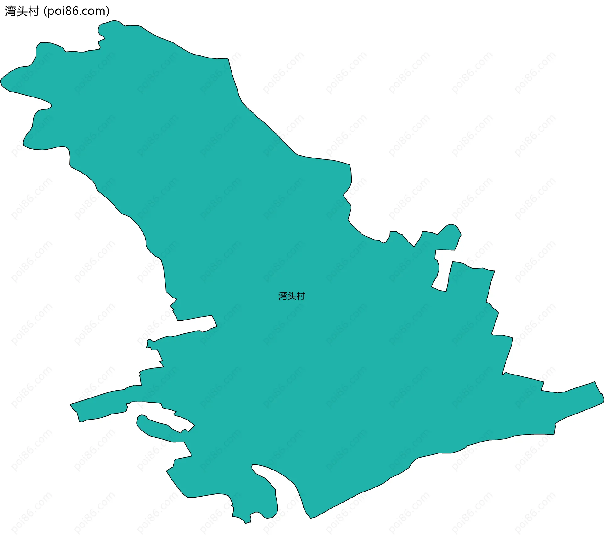 湾头村边界地图
