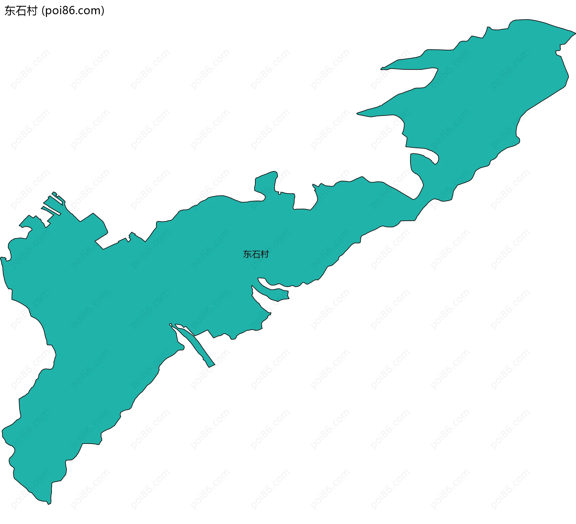 东石村边界地图