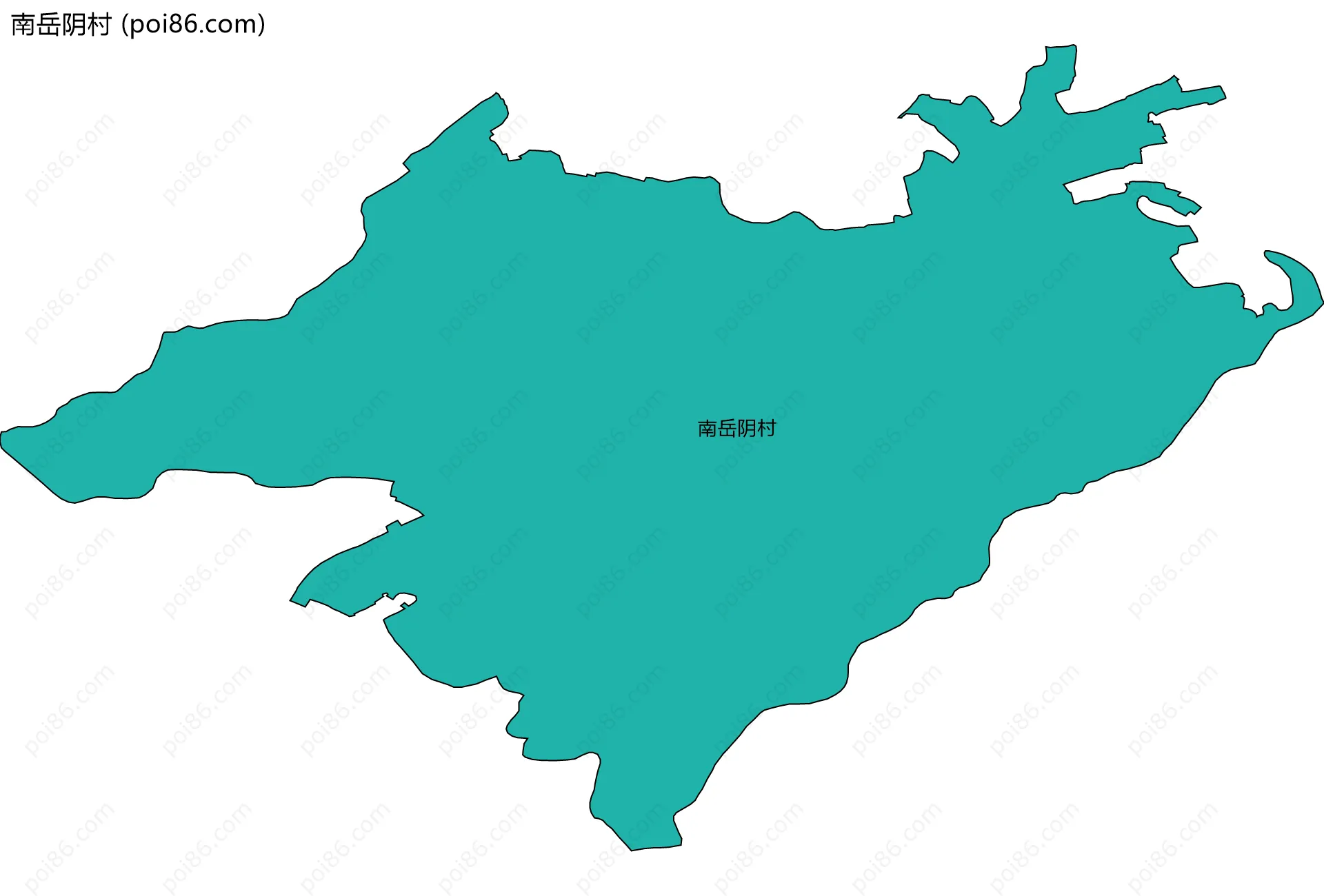 南岳阴村边界地图