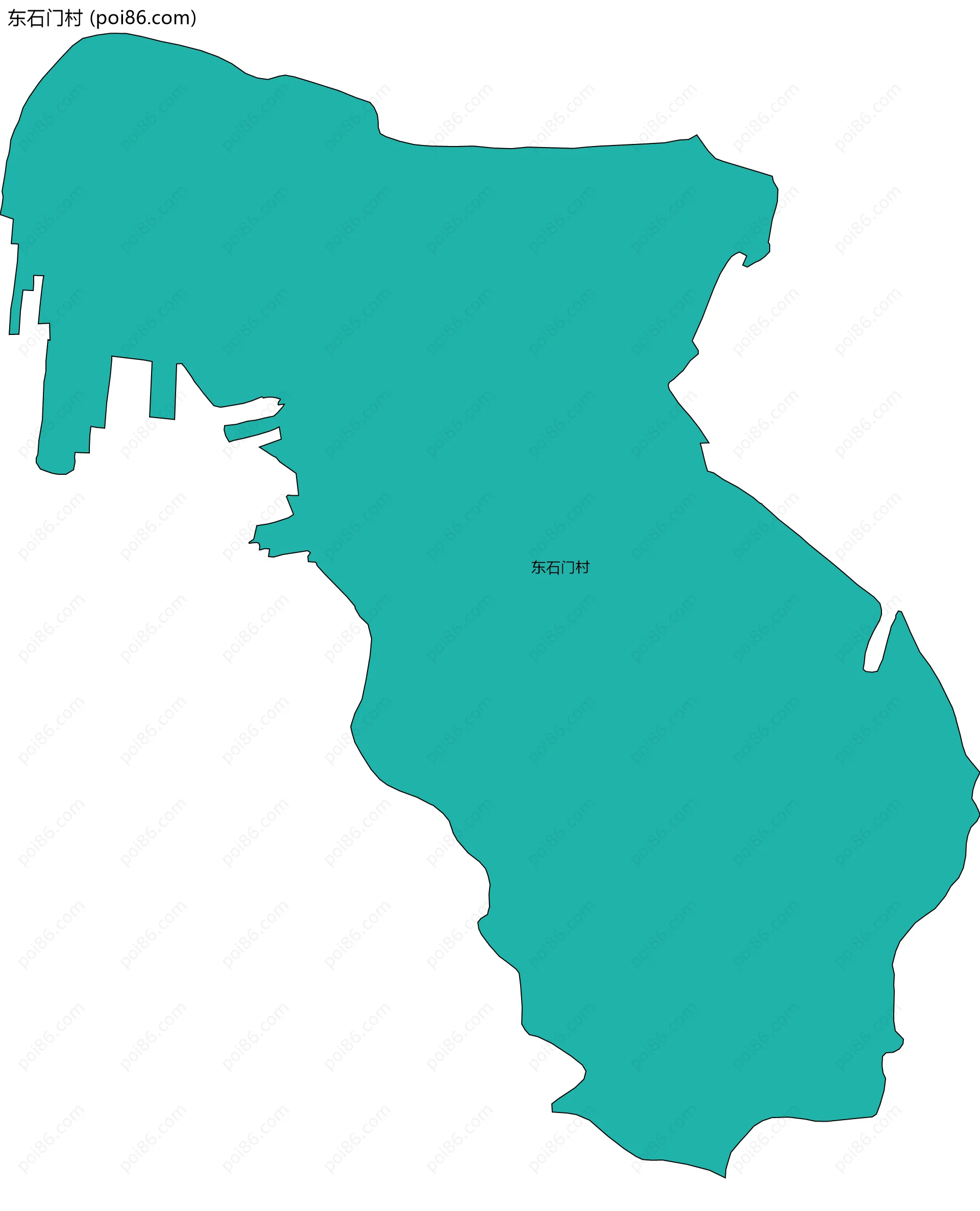 东石门村边界地图