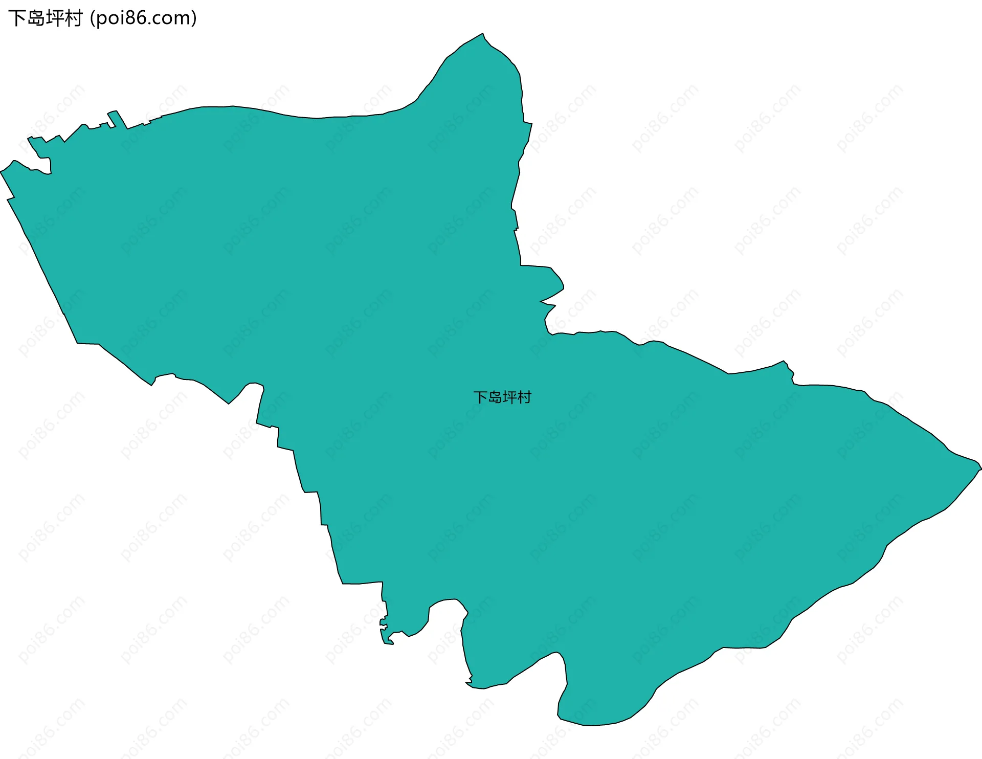 下岛坪村边界地图