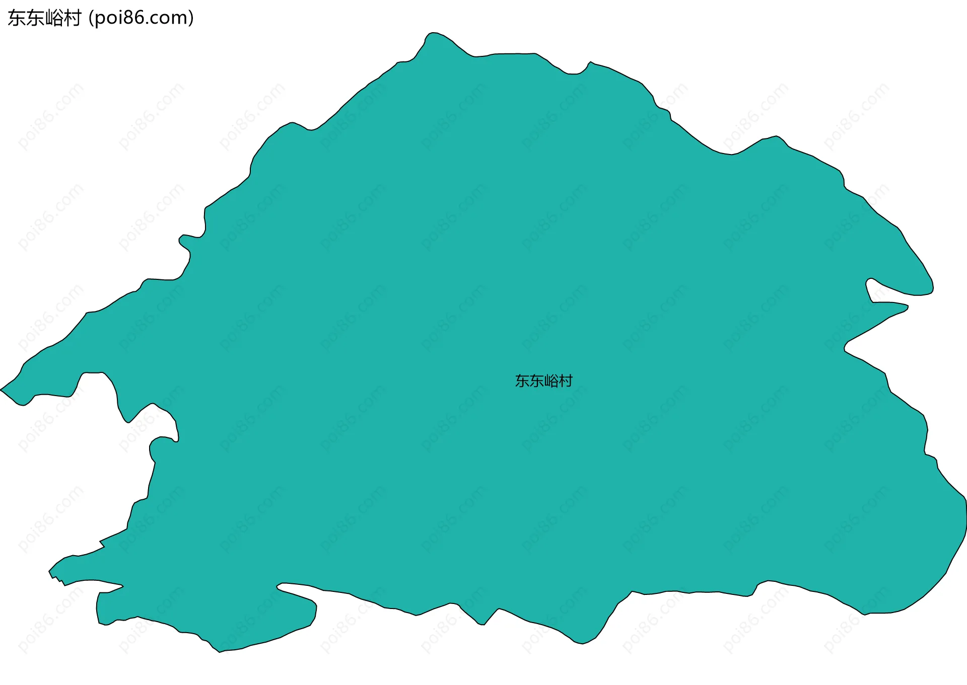 东东峪村边界地图