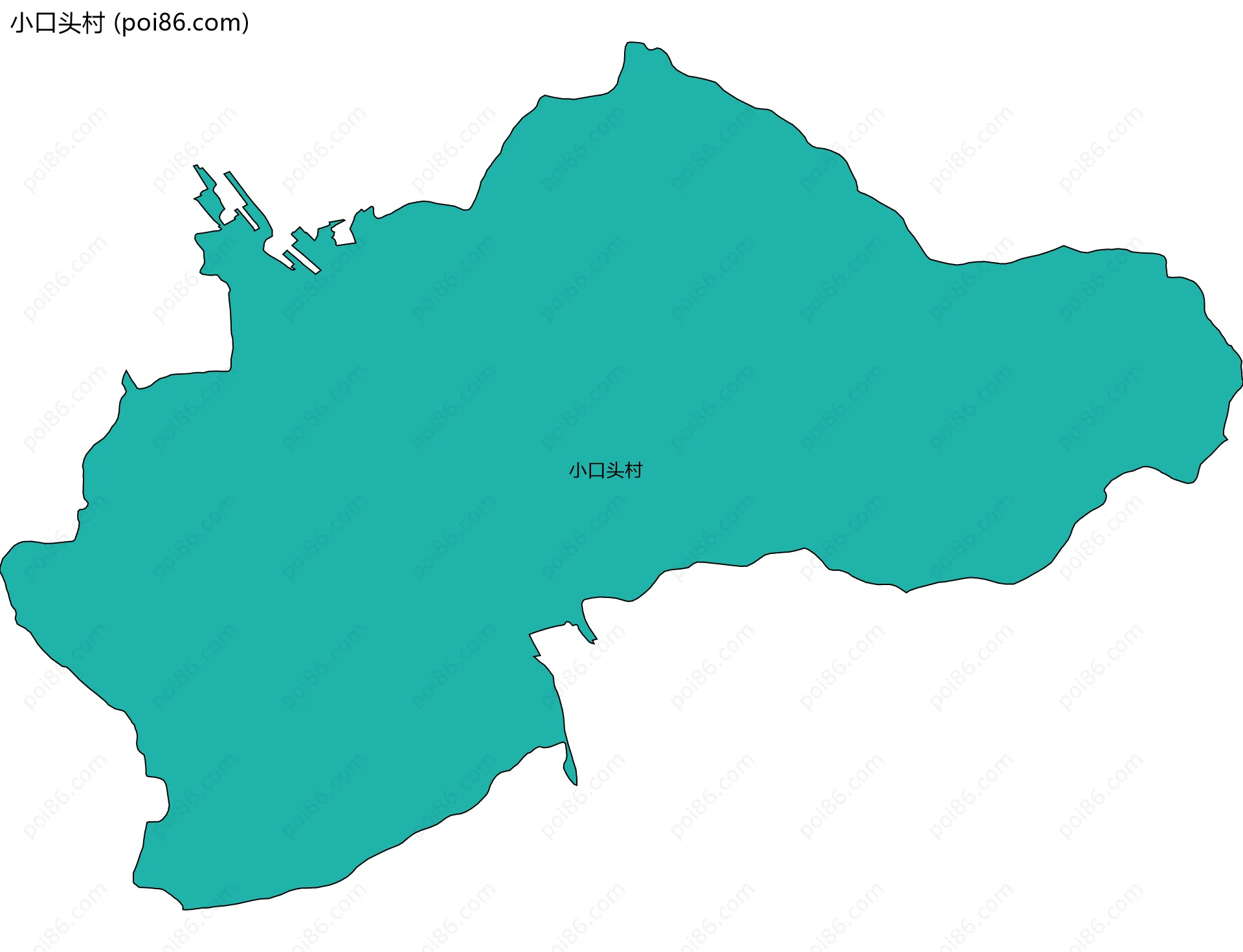 小口头村边界地图