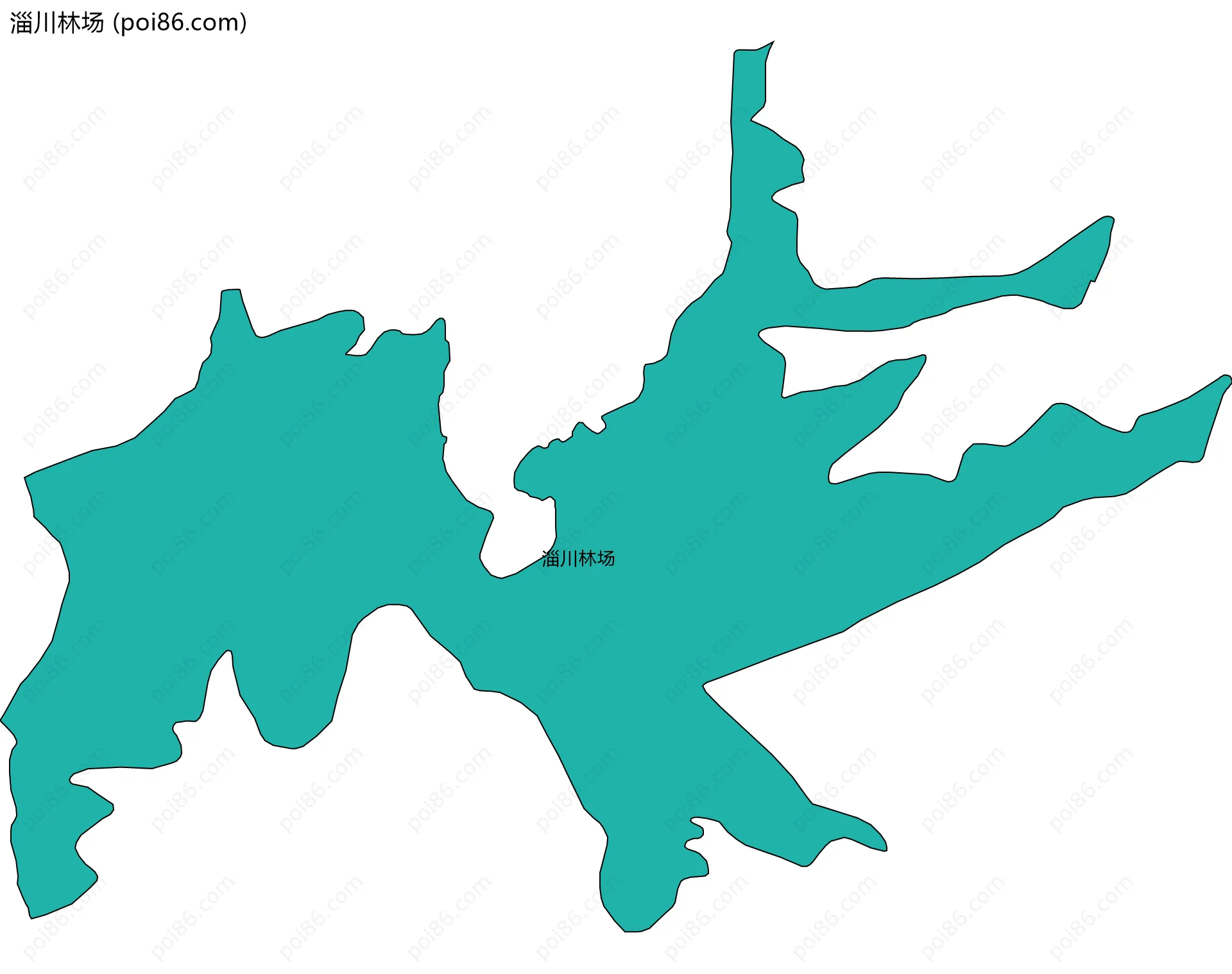 淄川林场边界地图