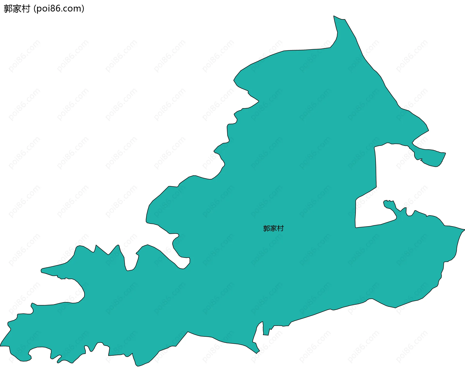 郭家村边界地图