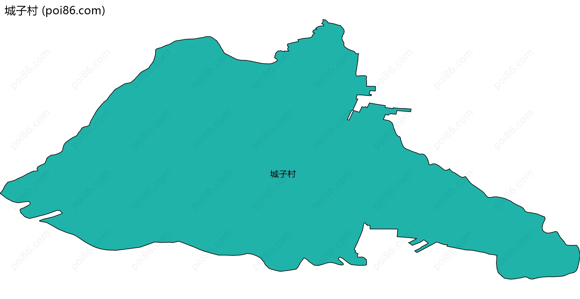 城子村边界地图