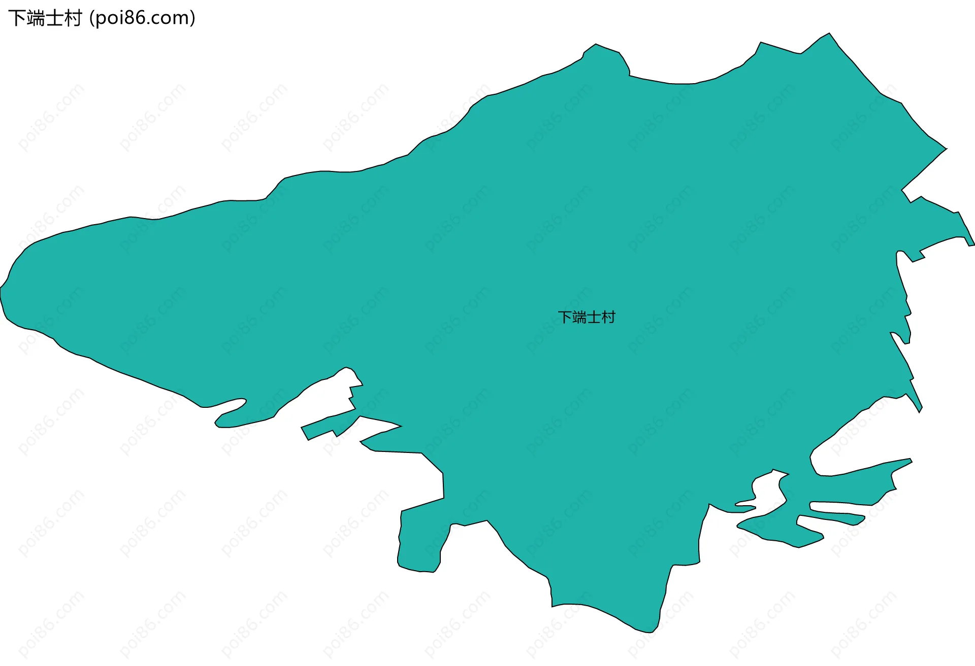 下端士村边界地图