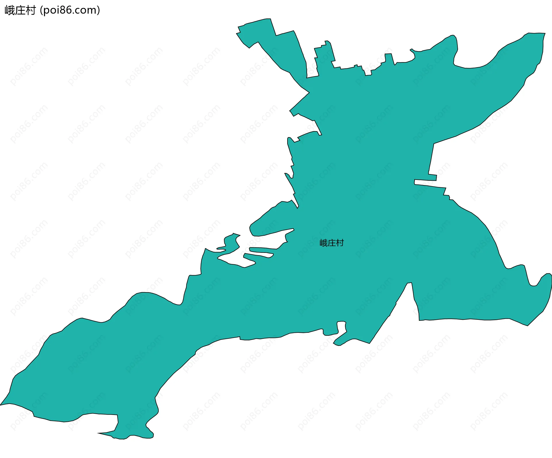 峨庄村边界地图