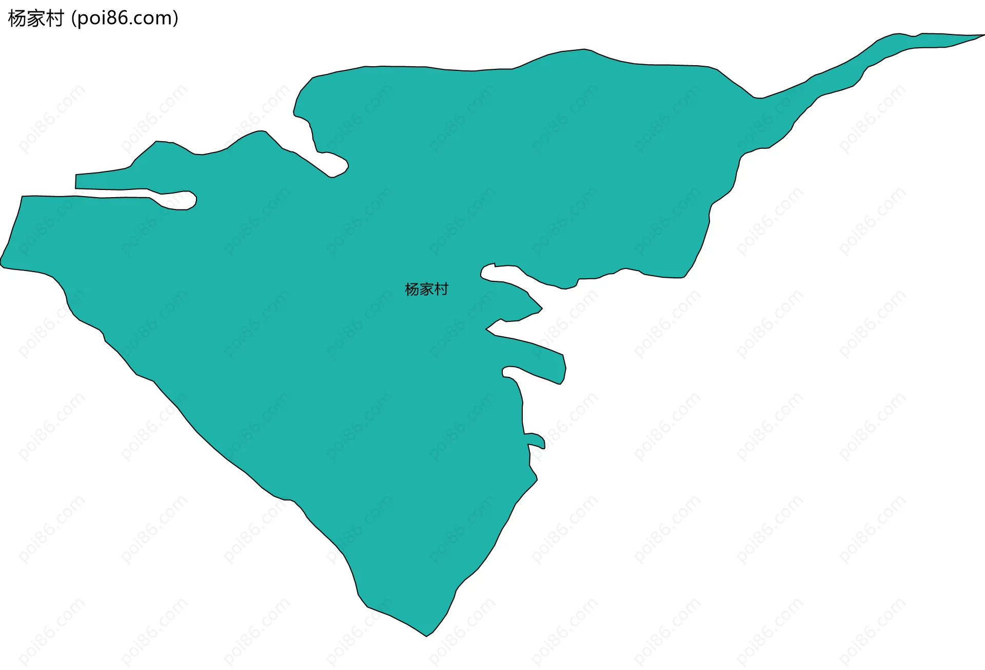 杨家村边界地图