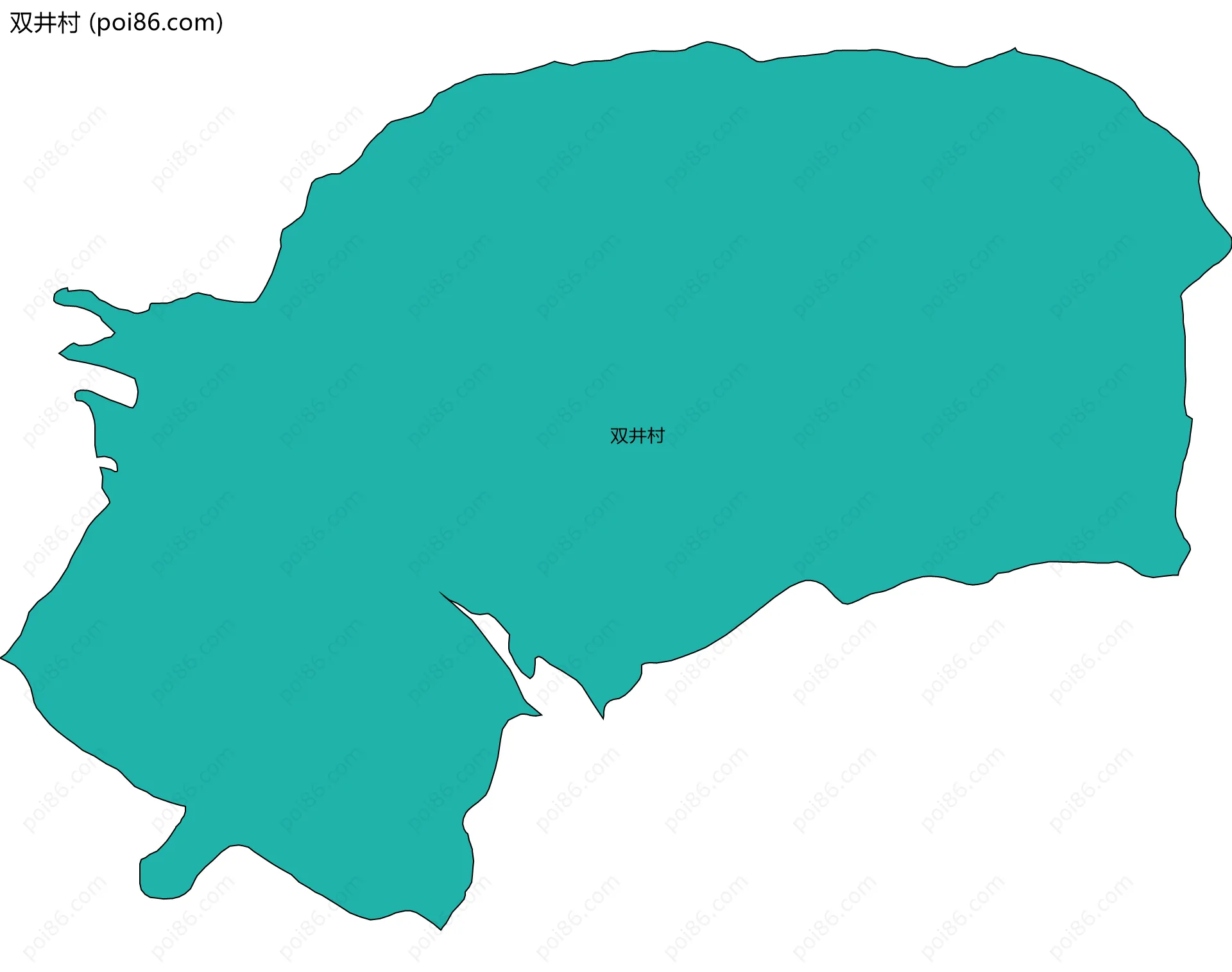 双井村边界地图