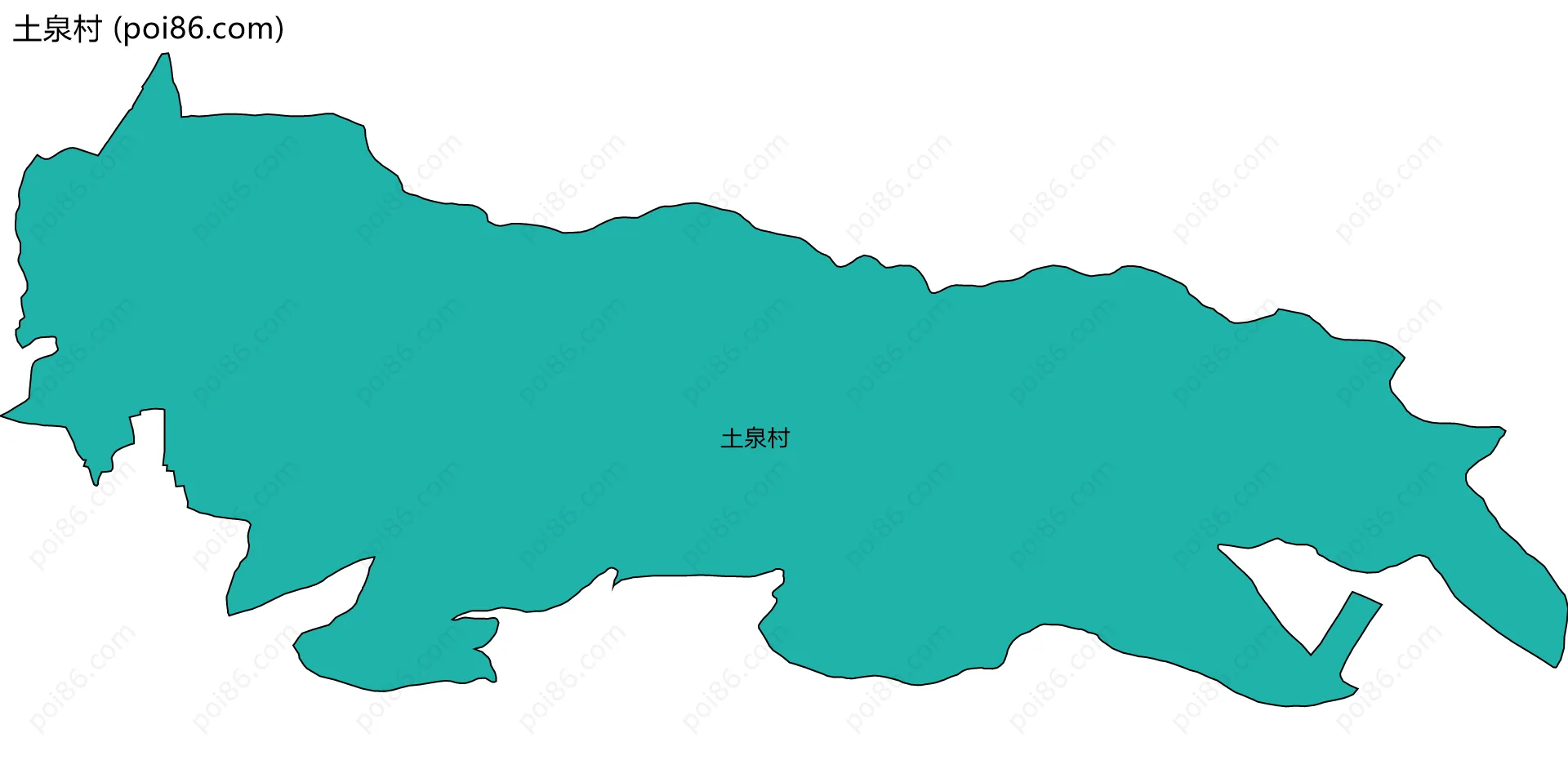 土泉村边界地图