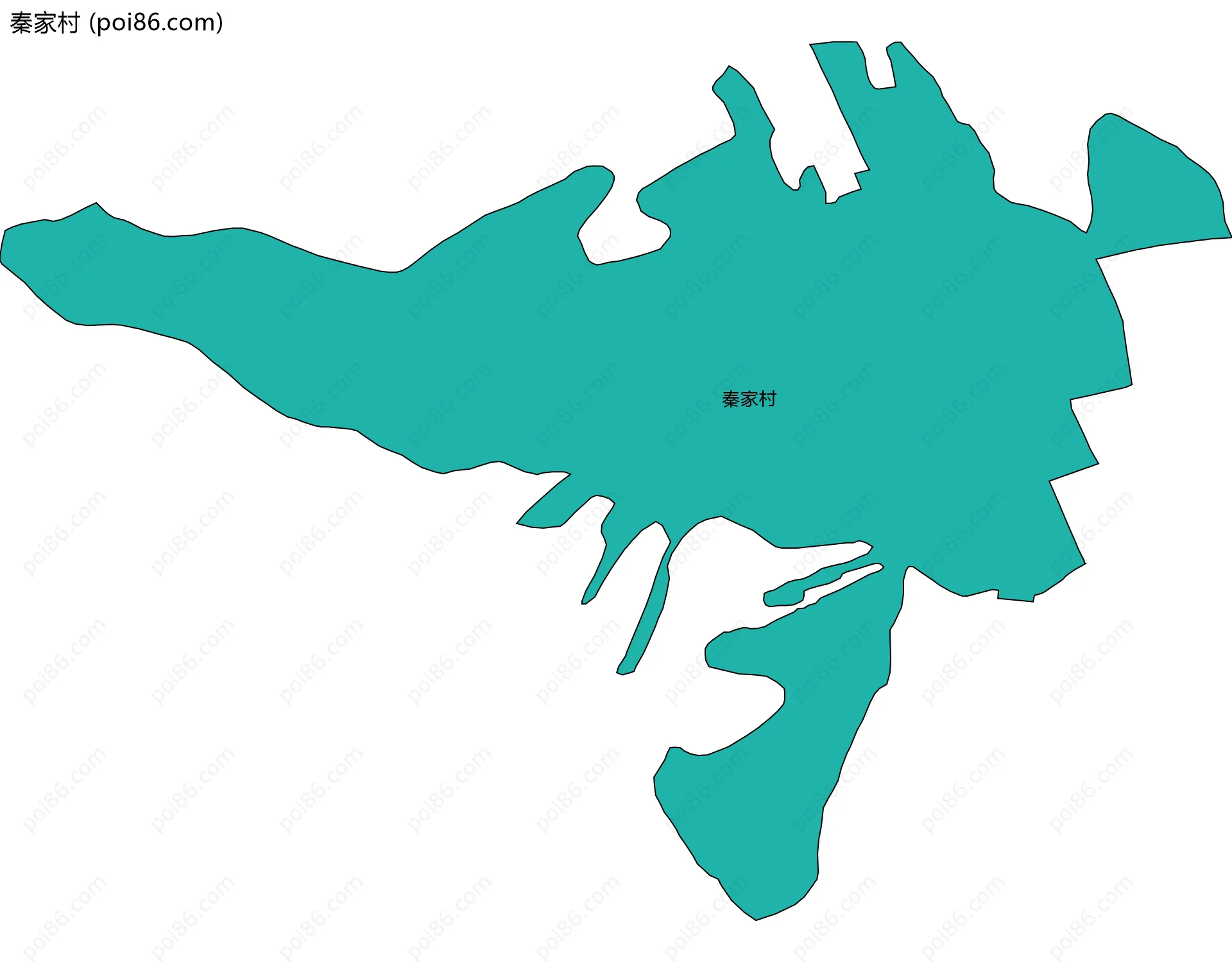 秦家村边界地图