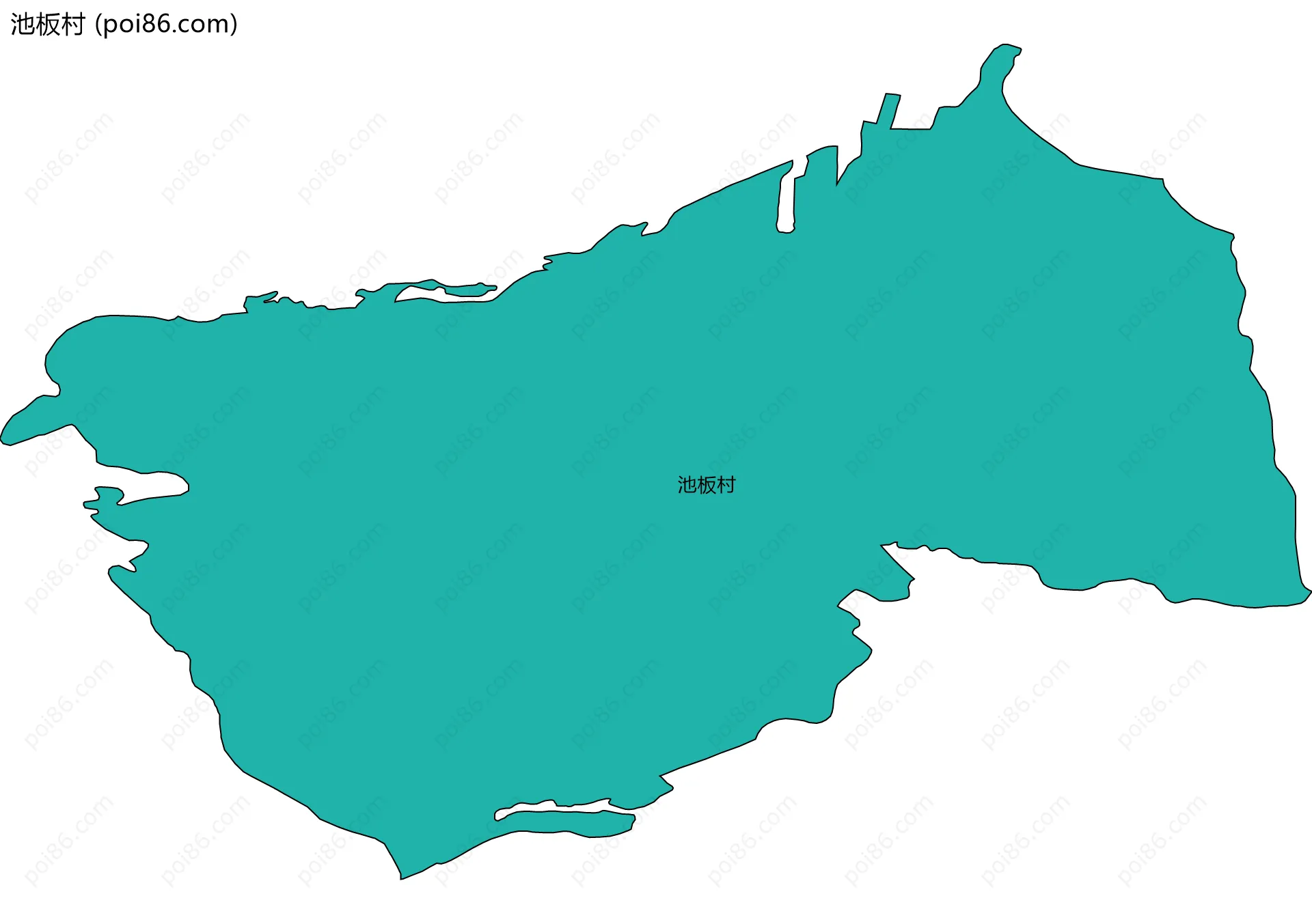 池板村边界地图