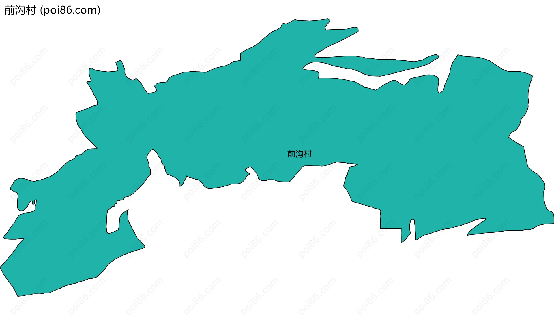 前沟村边界地图