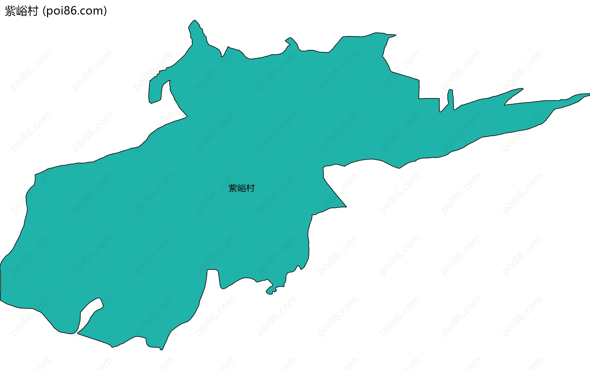 紫峪村边界地图