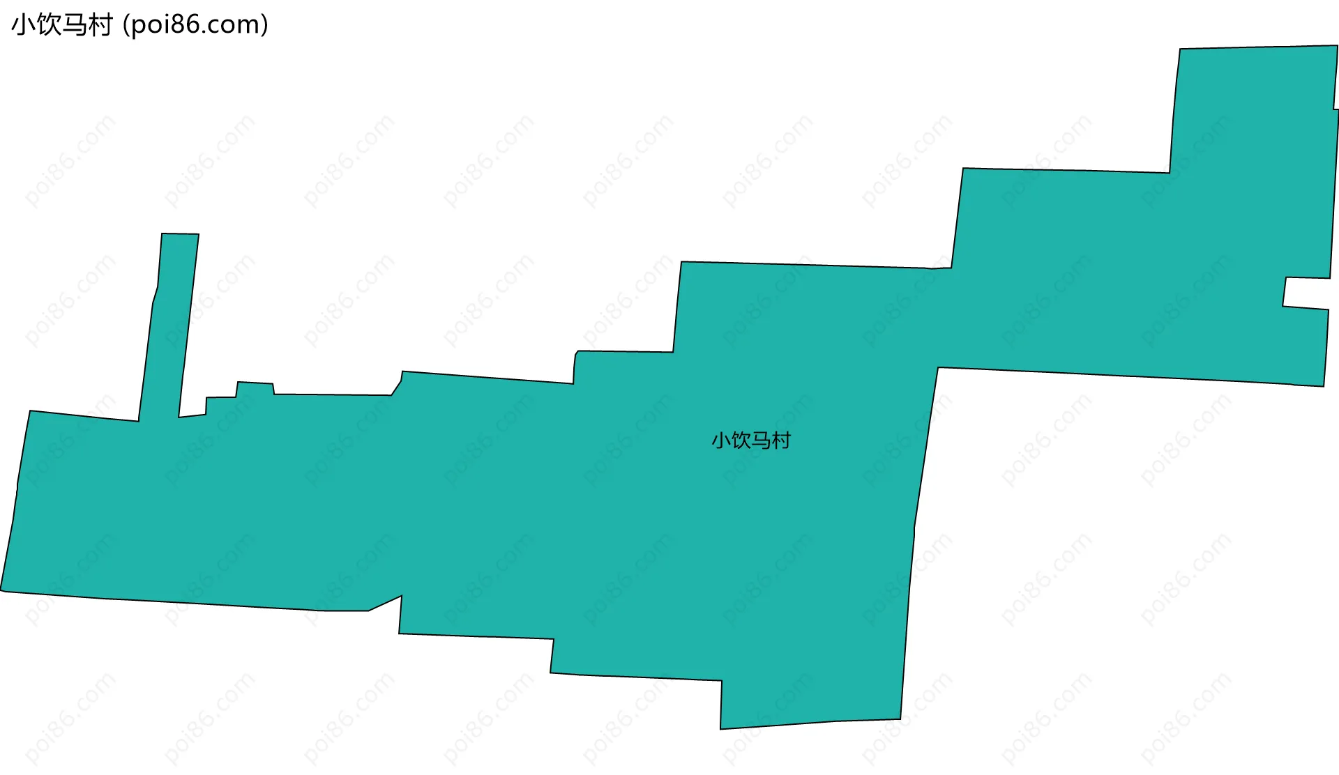 小饮马村边界地图