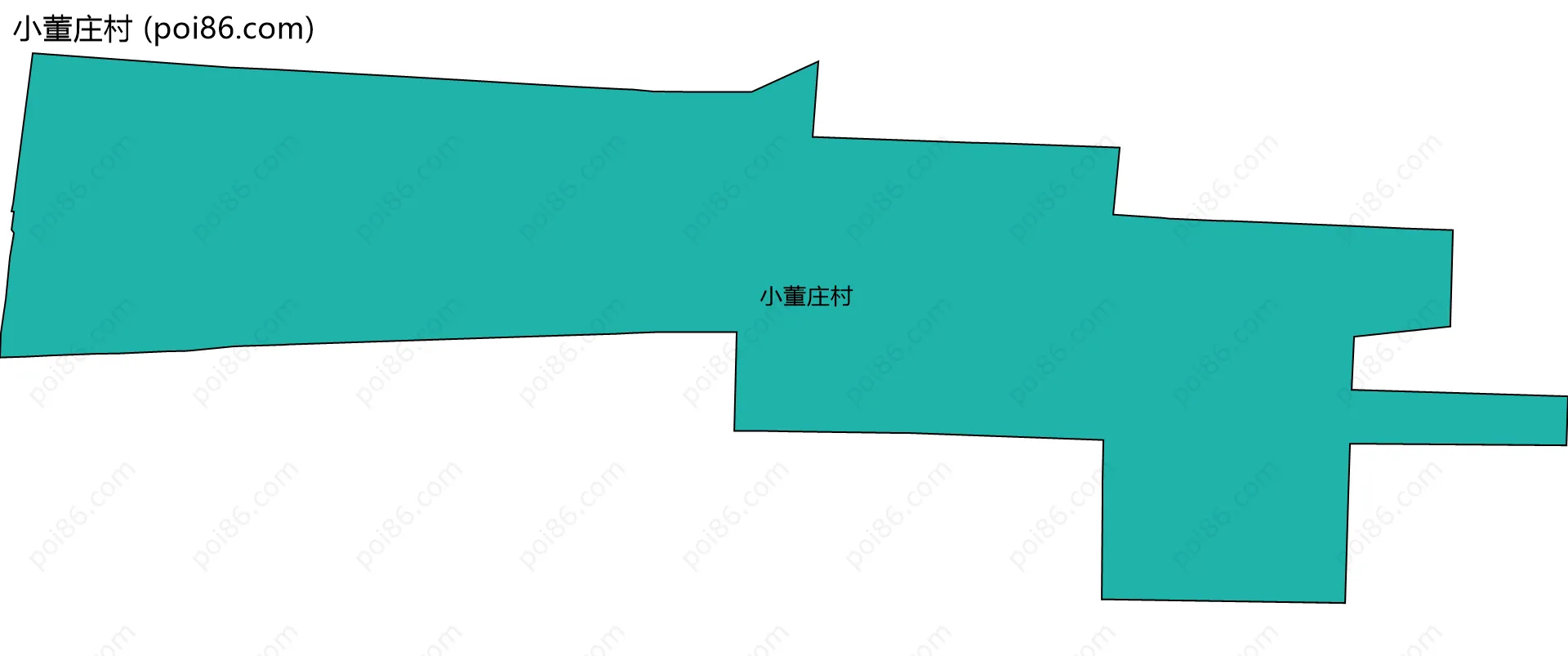 小董庄村边界地图