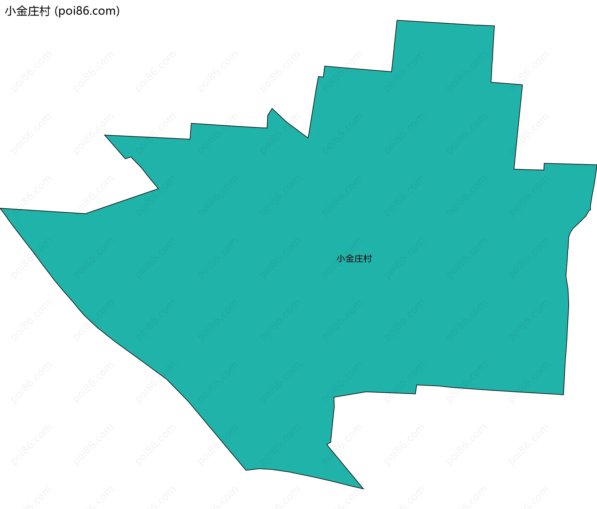 小金庄村边界地图