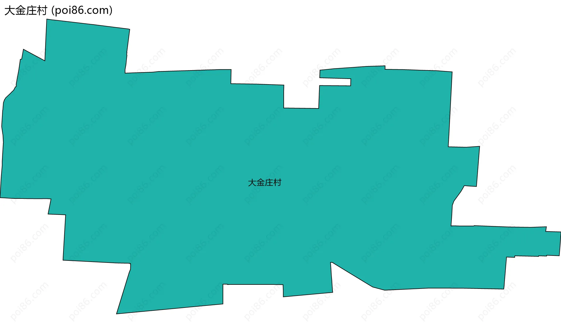 大金庄村边界地图