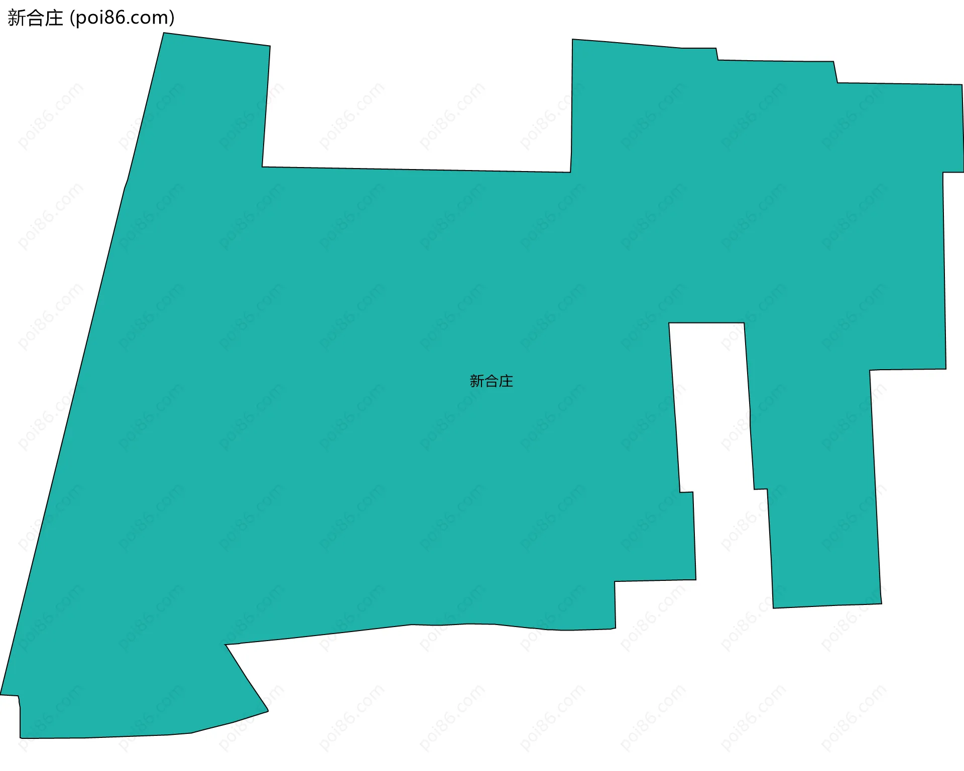新合庄边界地图