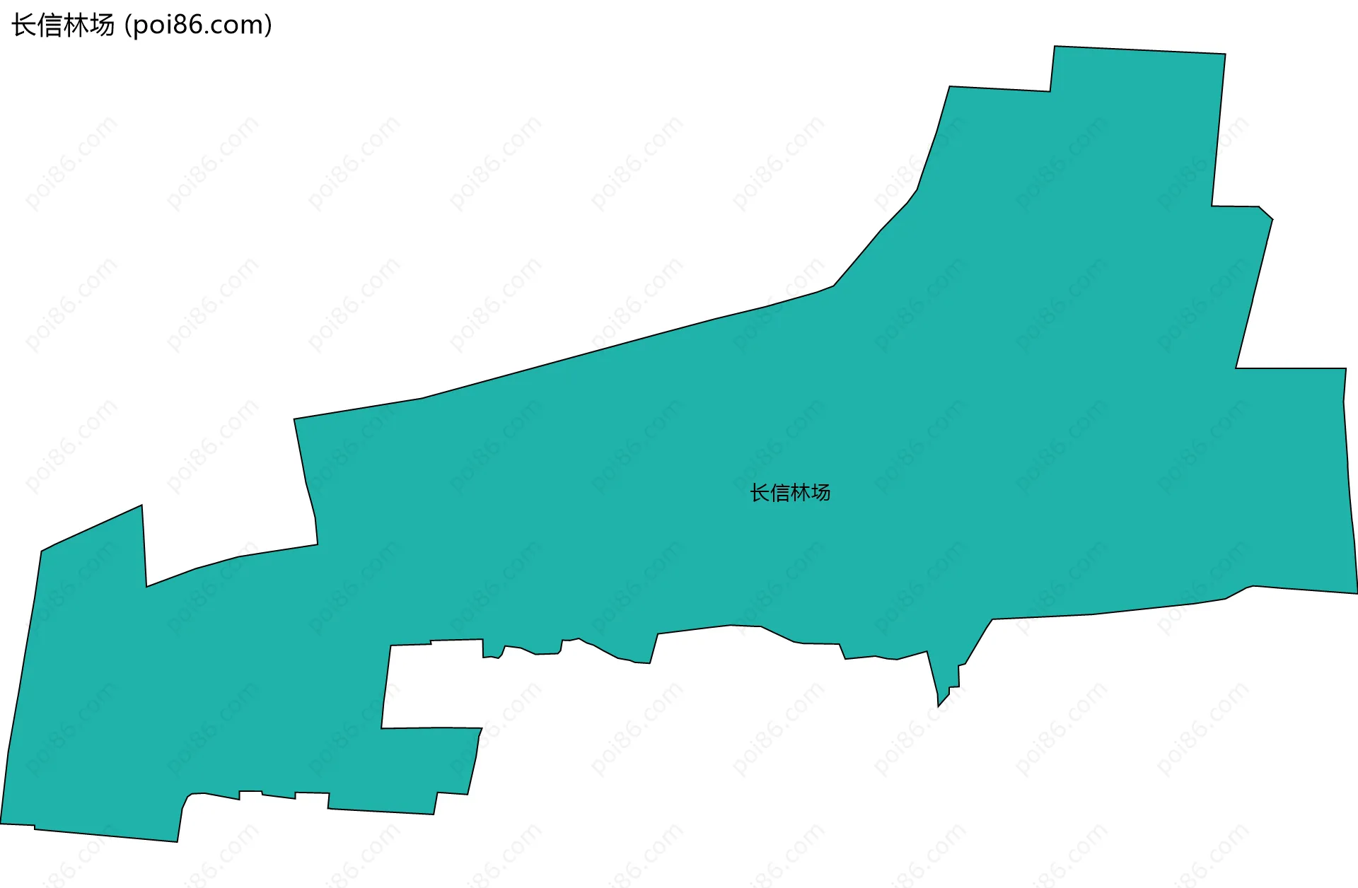 长信林场边界地图