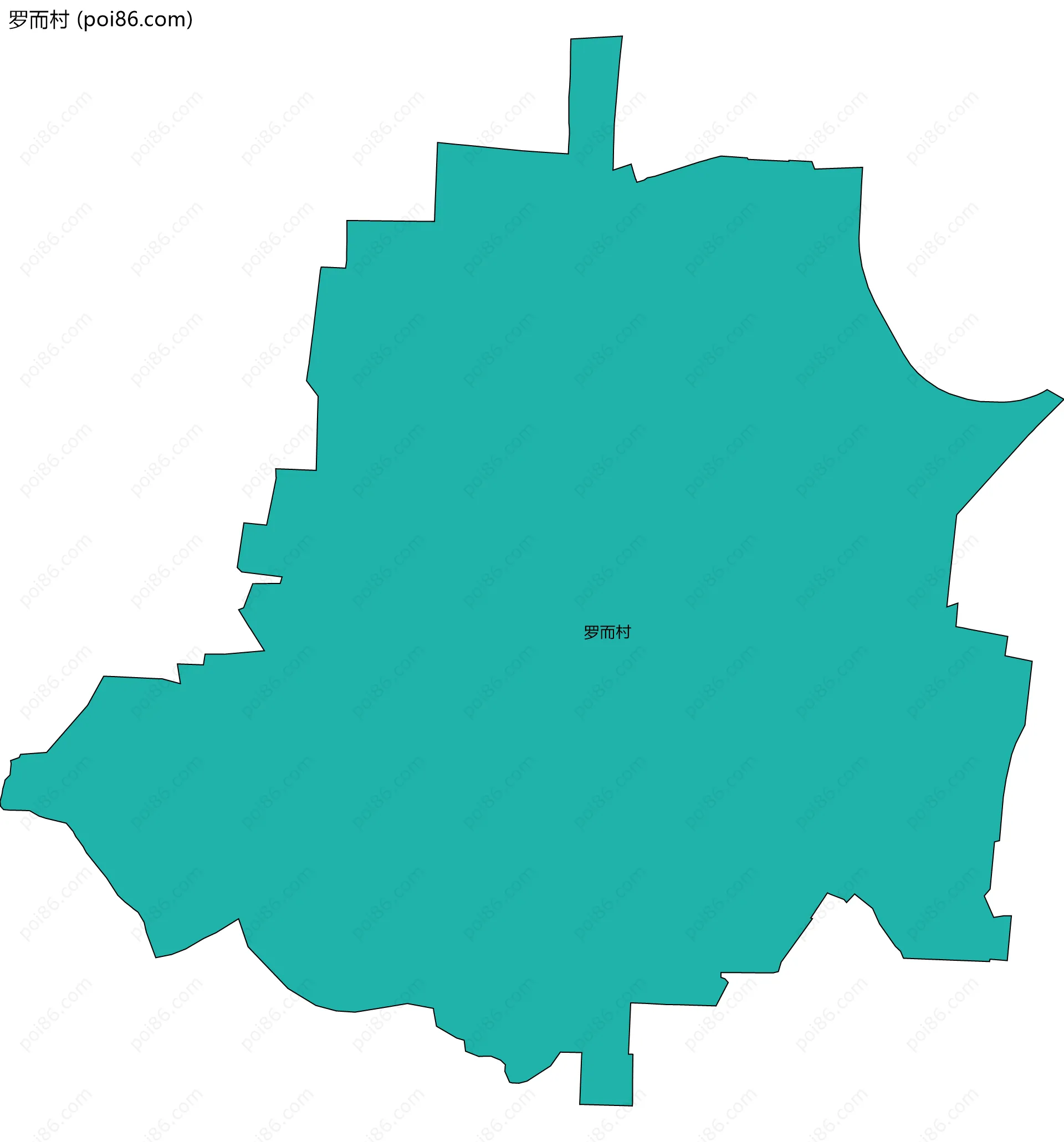 罗而村边界地图