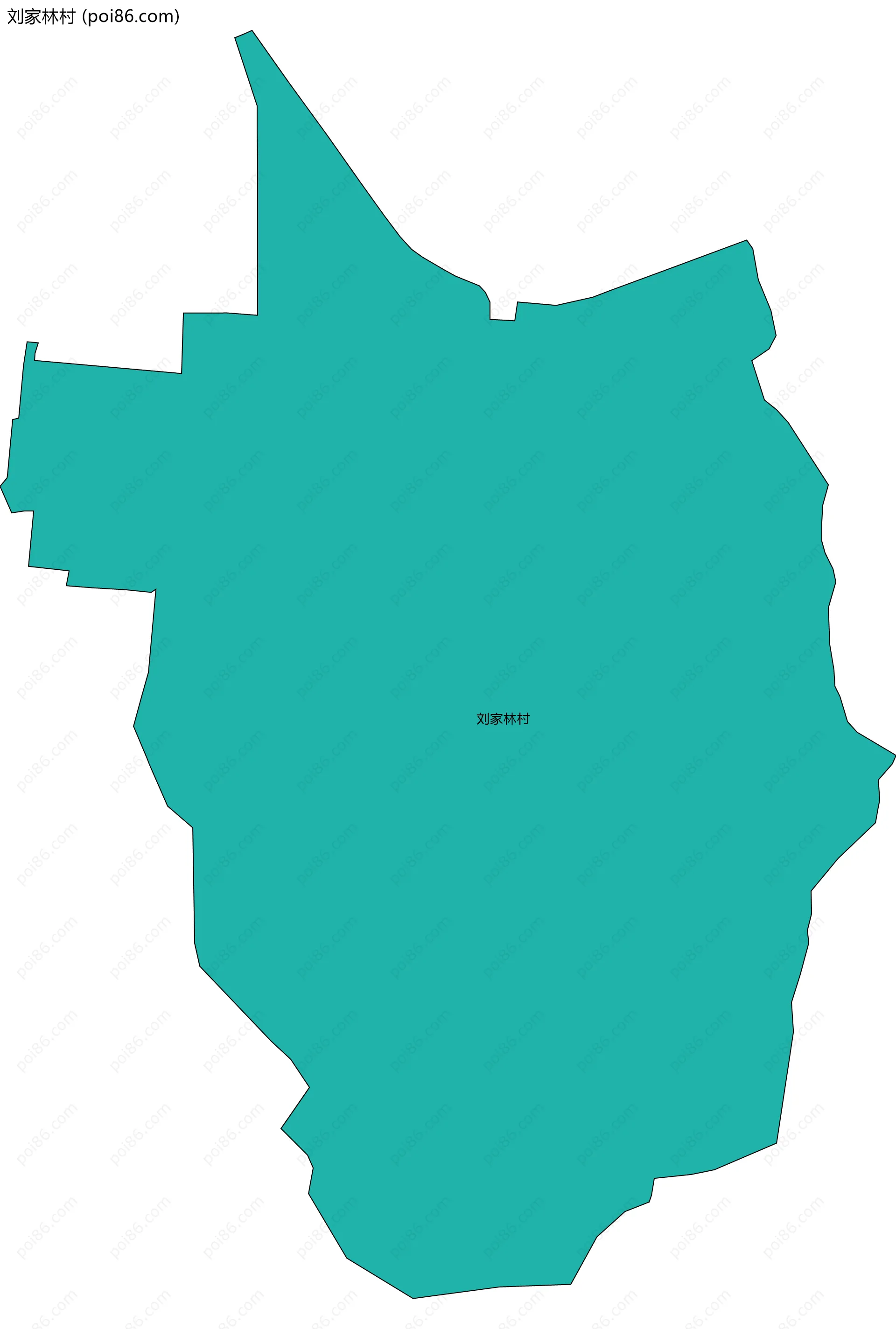 刘家林村边界地图