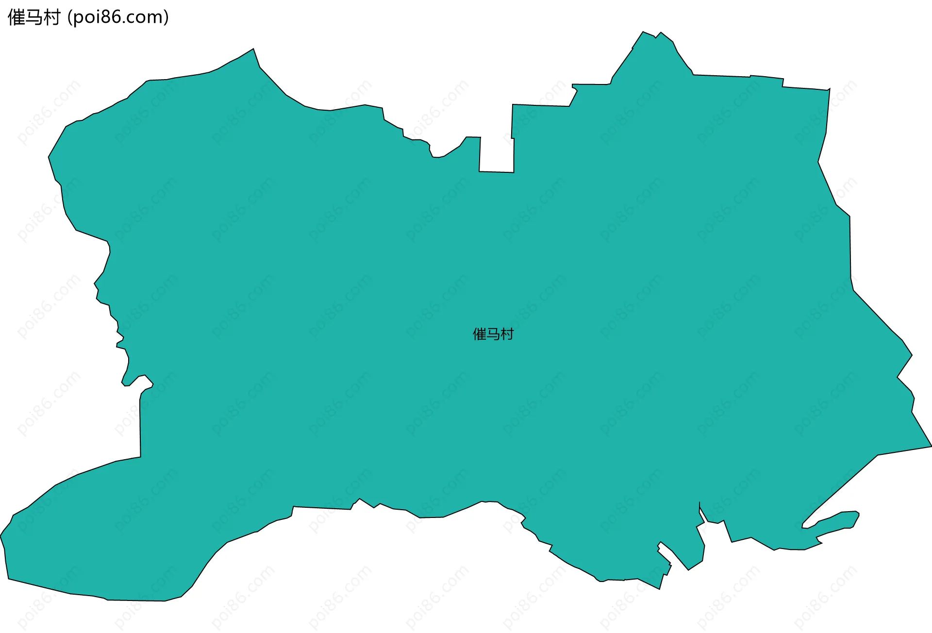 催马村边界地图
