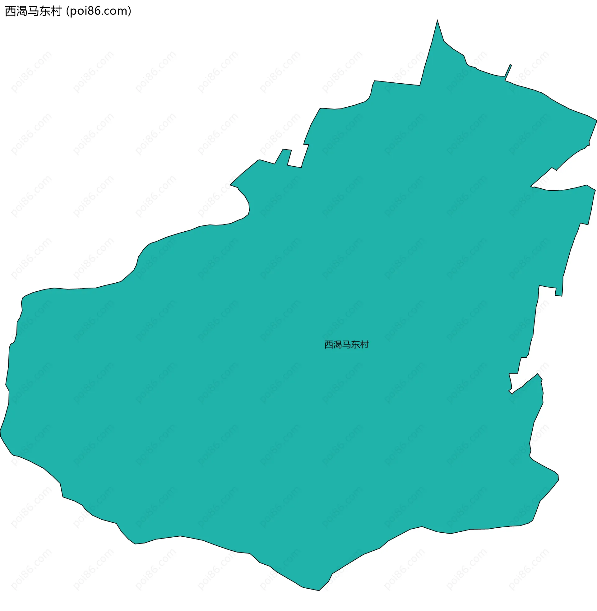 西渴马东村边界地图