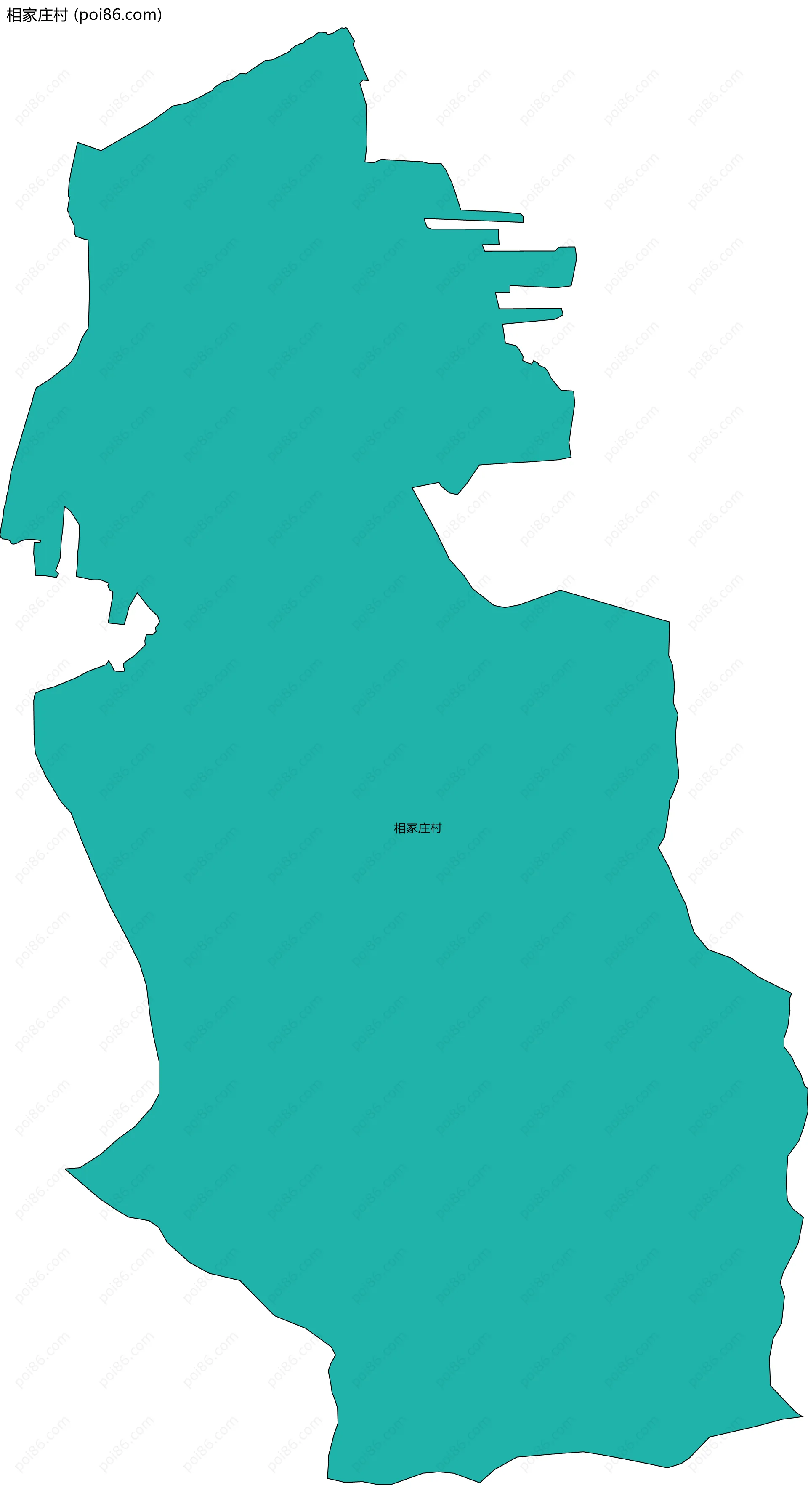 相家庄村边界地图