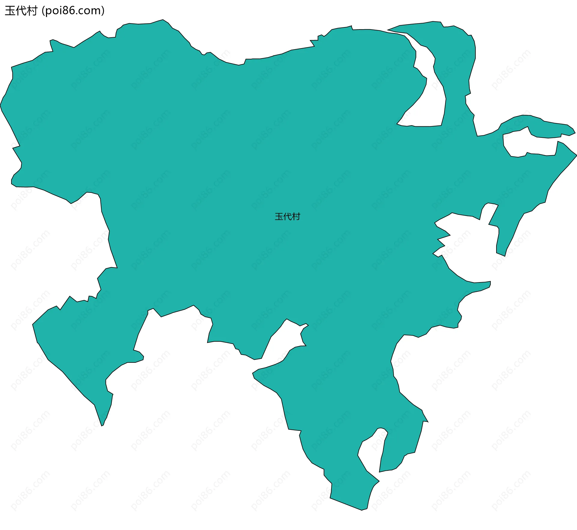 玉代村边界地图