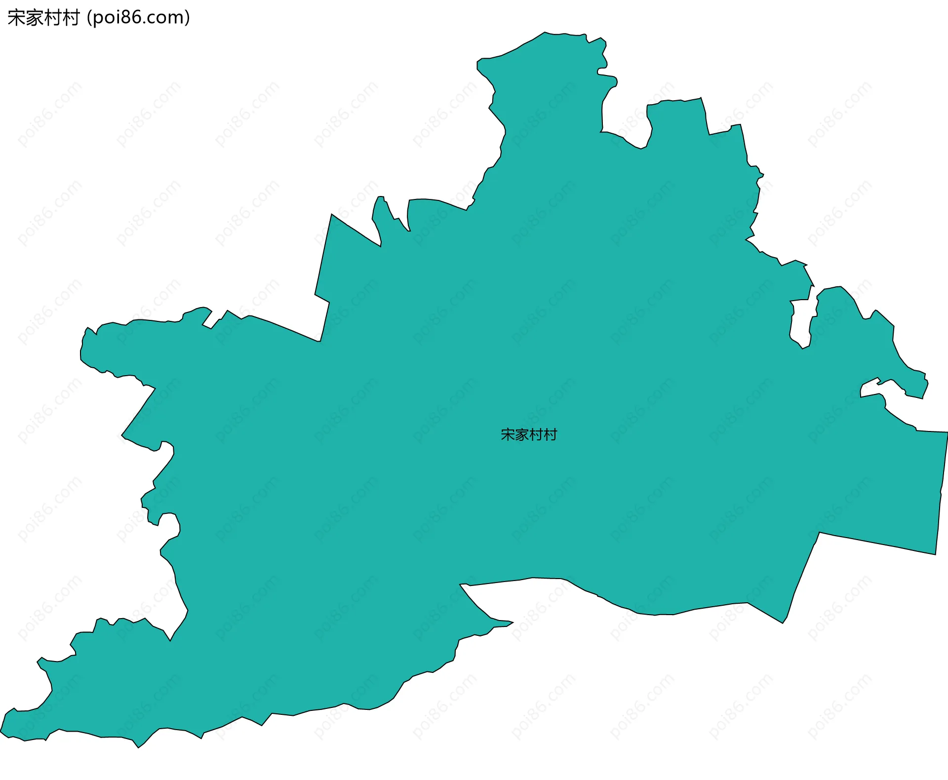 宋家村村边界地图
