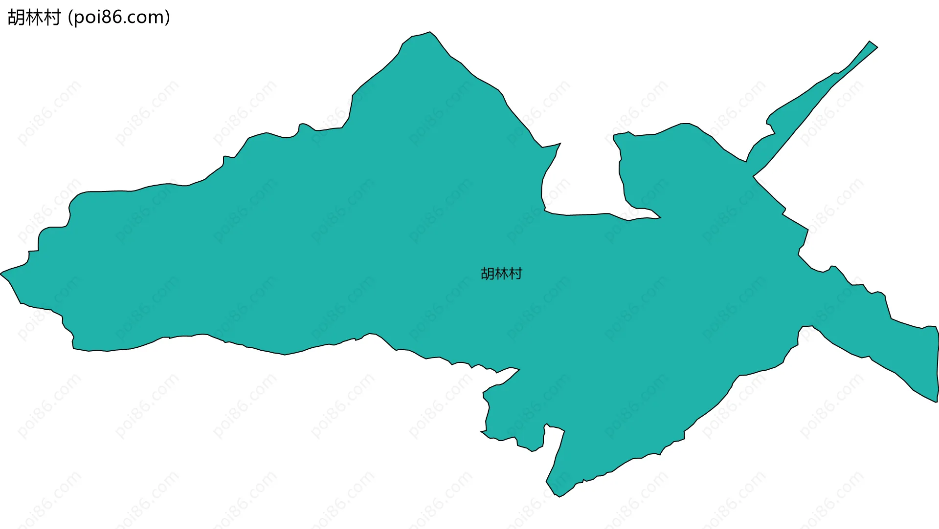 胡林村边界地图