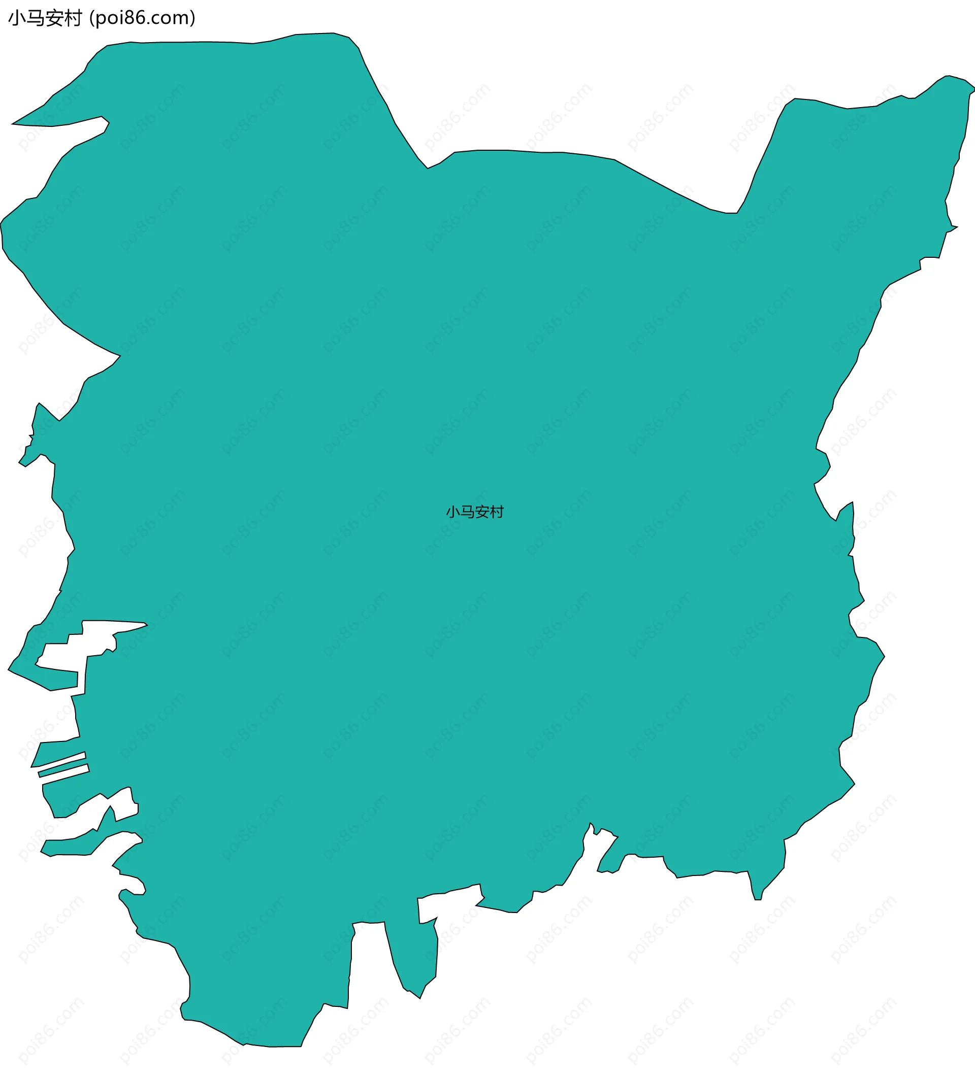 小马安村边界地图