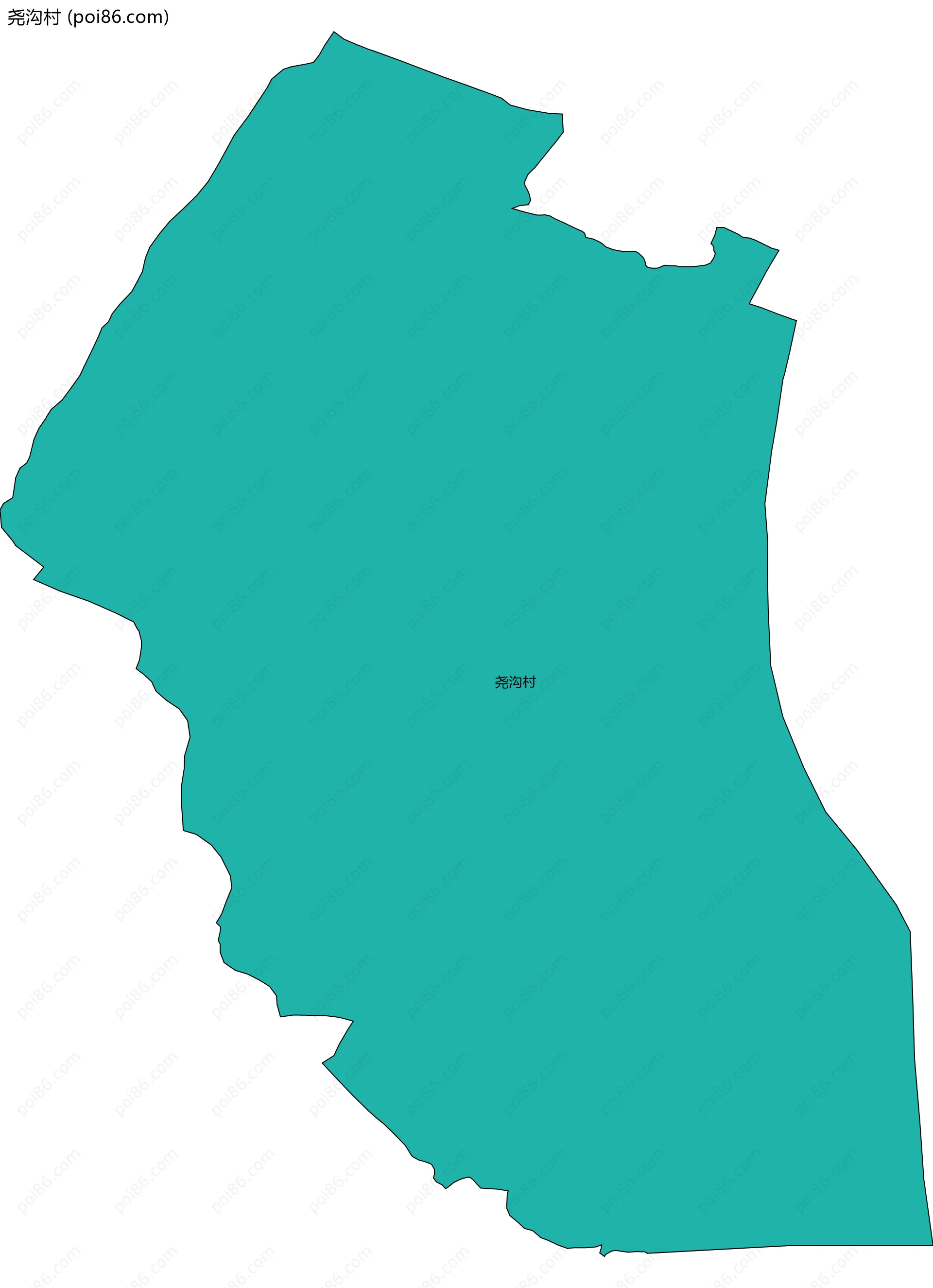 尧沟村边界地图