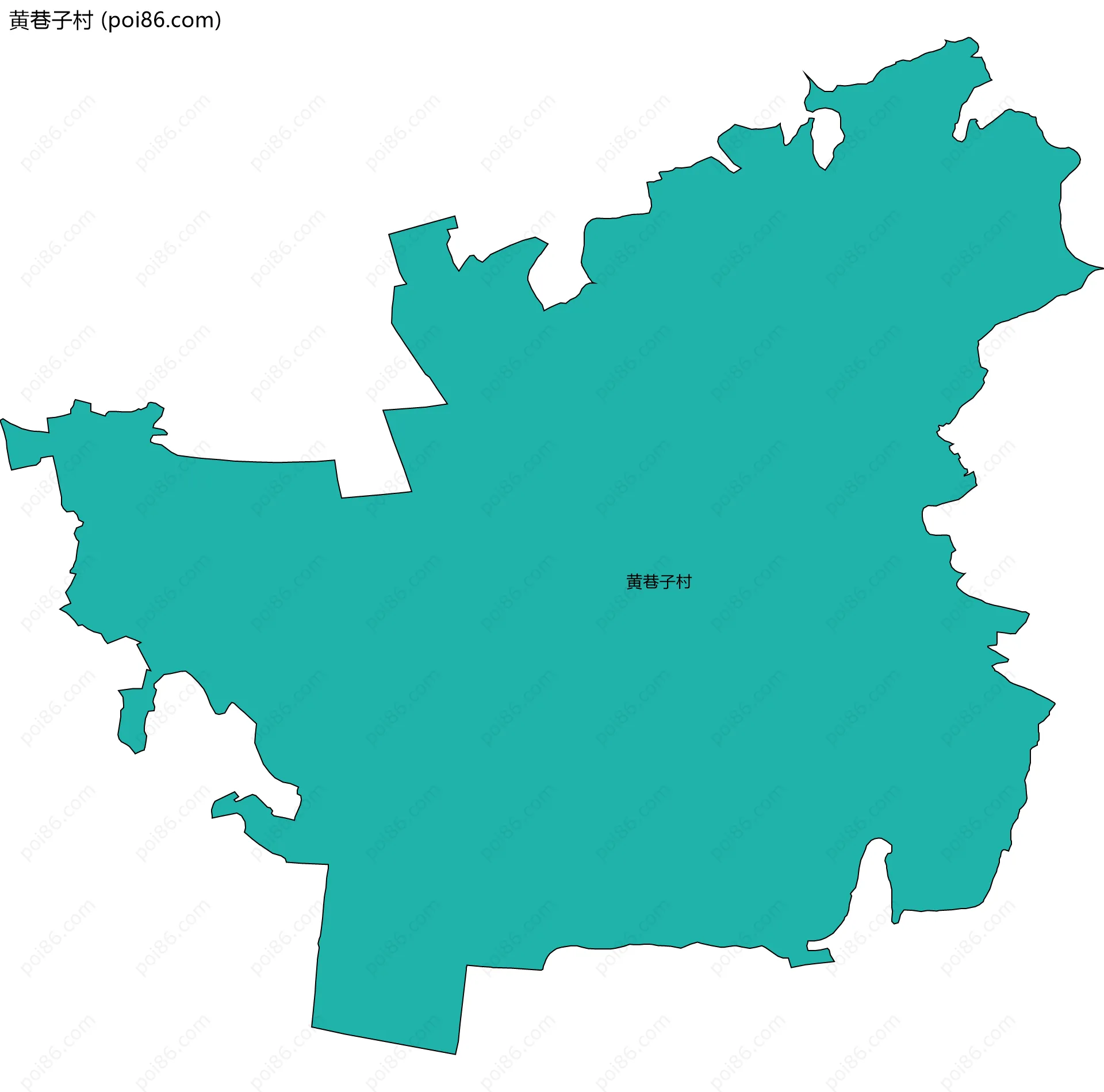 黄巷子村边界地图