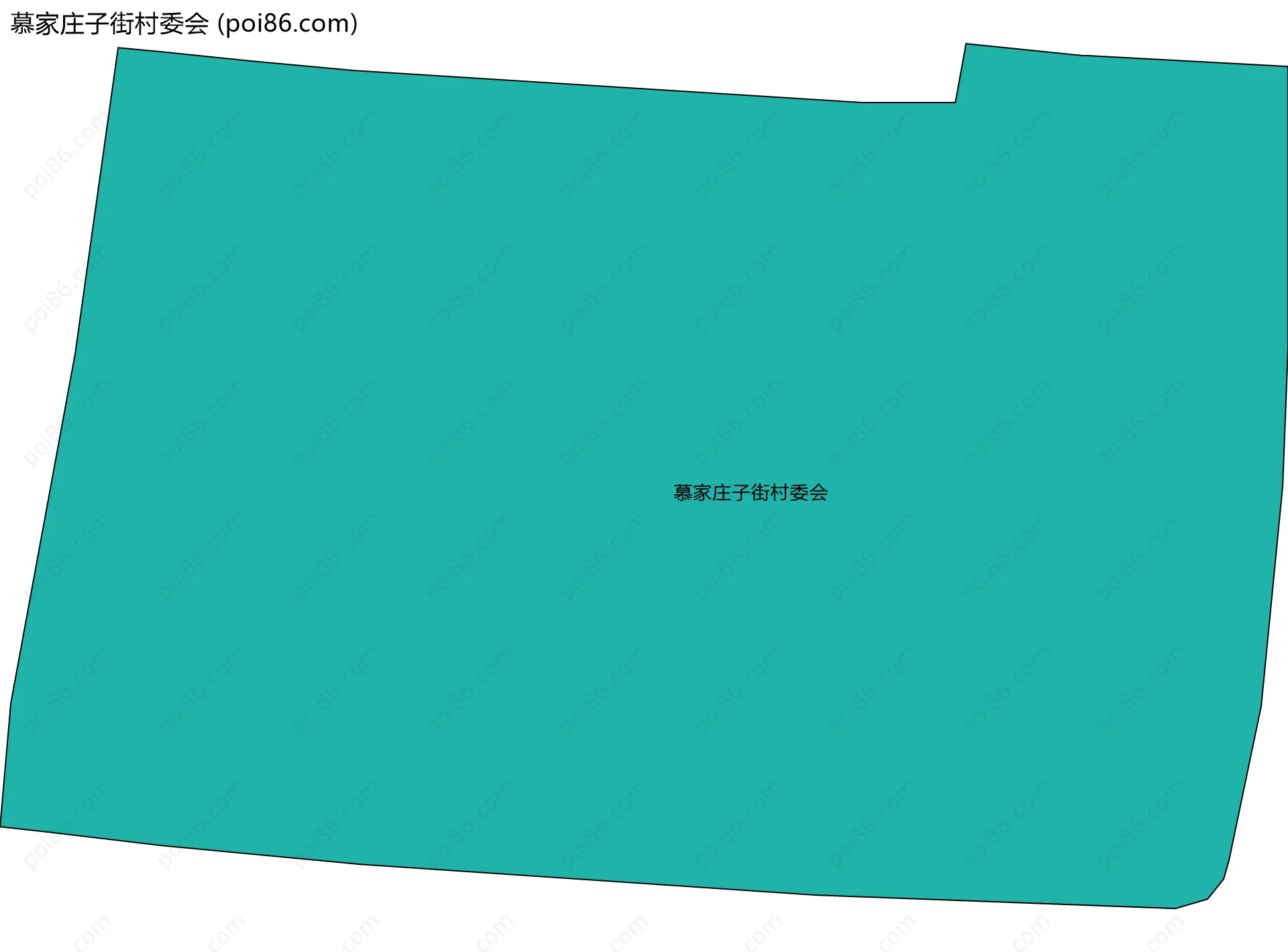 慕家庄子街村委会边界地图