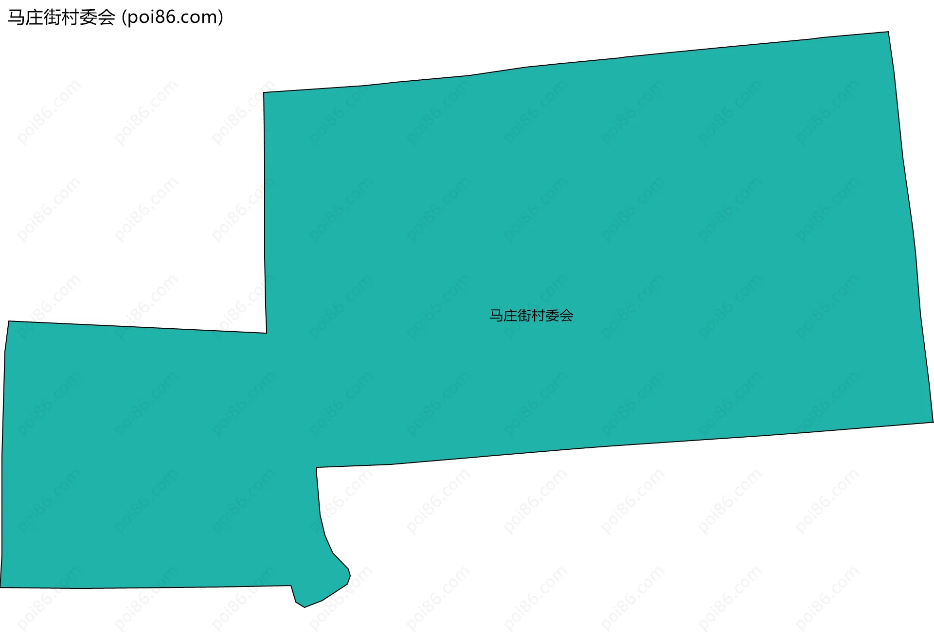 马庄街村委会边界地图